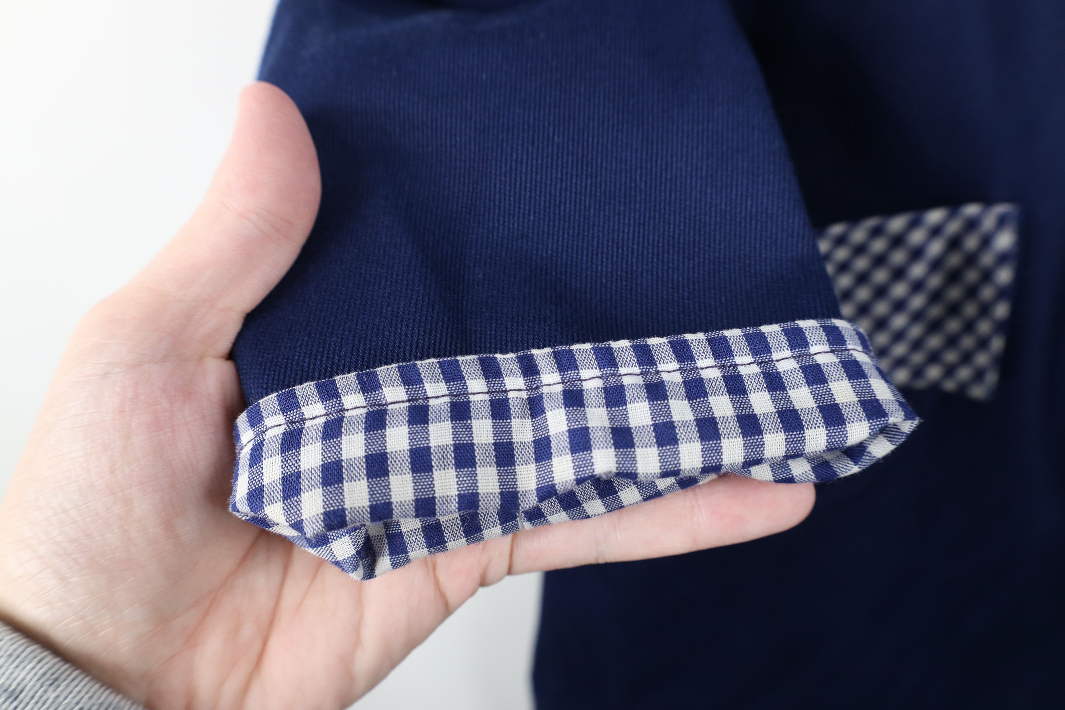 Vintage Vintage 50s Rockabilly Swing Coat Jacket Blue Plaid USA Size XL / US 12-14 / IT 48-50 - 7 Thumbnail
