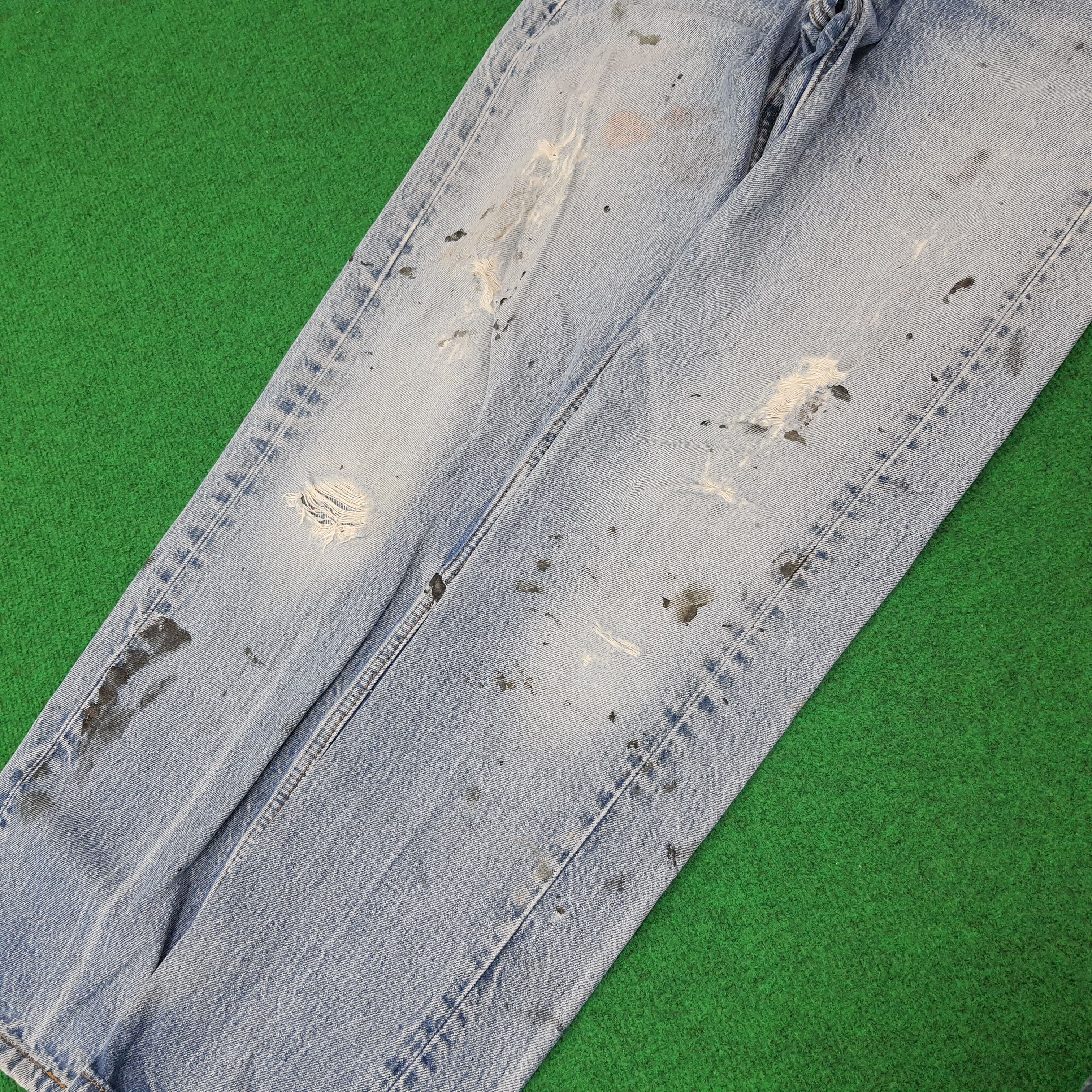 Levi's Vintage Levi's 501 Denim Distressed Paint Jeans C252N10 Size US 28 / EU 44 - 18 Thumbnail