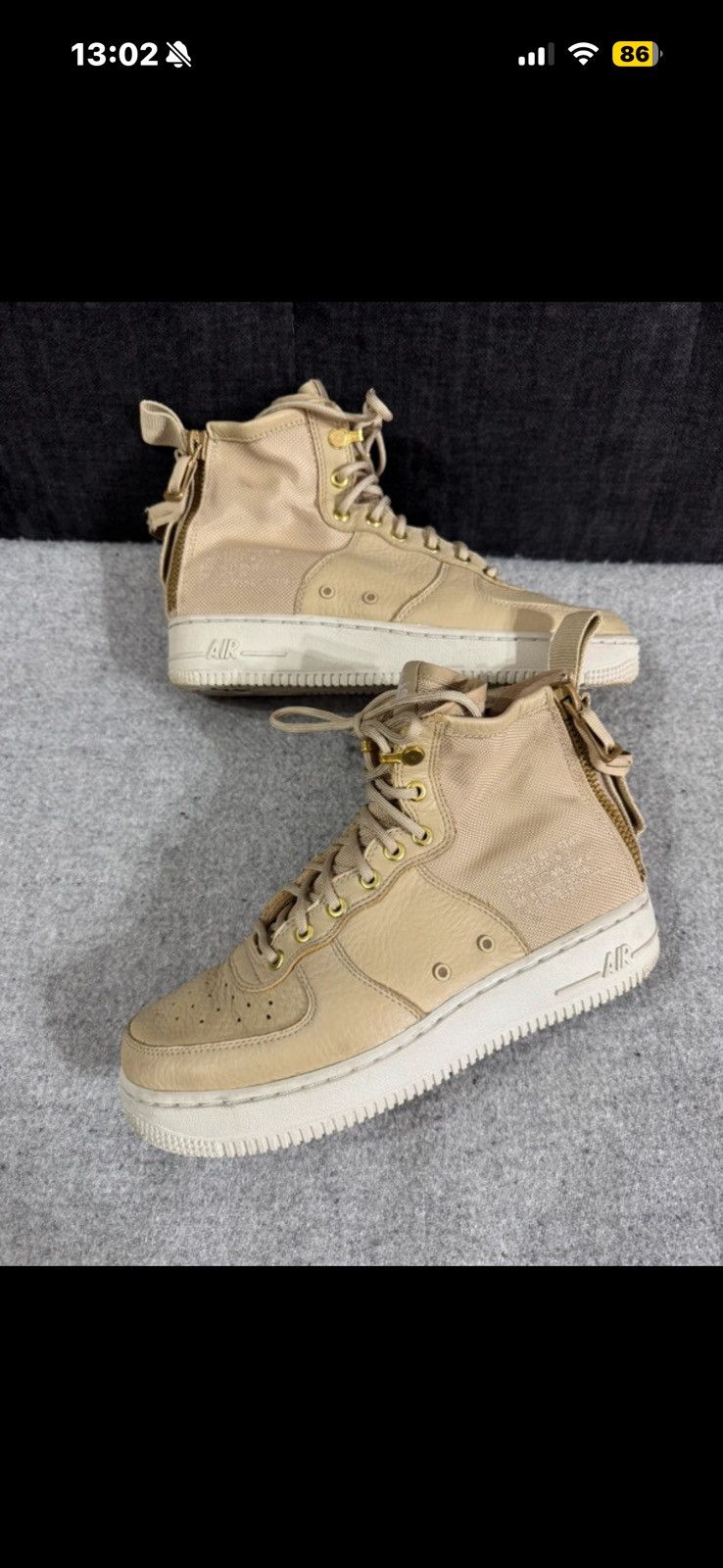 Nike Nike SF AF1 Mid Air Force 1 Mushroom Light Bone 2017 size 40 Size US 10 / IT 40 - 1 Thumbnail