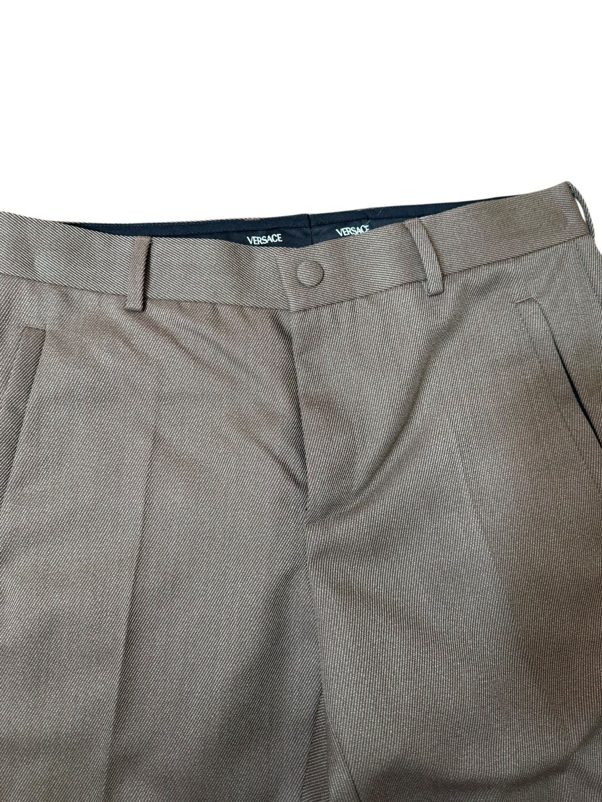 Versace Versace Brown Wool Pants Medusa Zipper Size US 32 / EU 48 - 5 Thumbnail