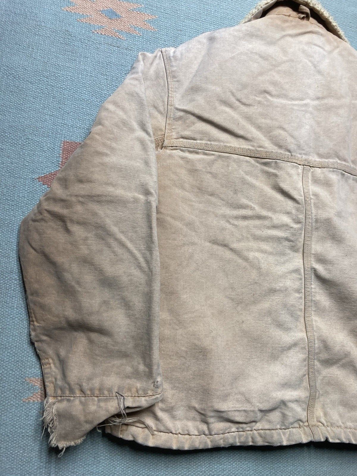 Carhartt × Vintage 70s carhartt jacket sherpa western ranch barn coat canvas L Size US L / EU 52-54 / 3 - 8 Thumbnail