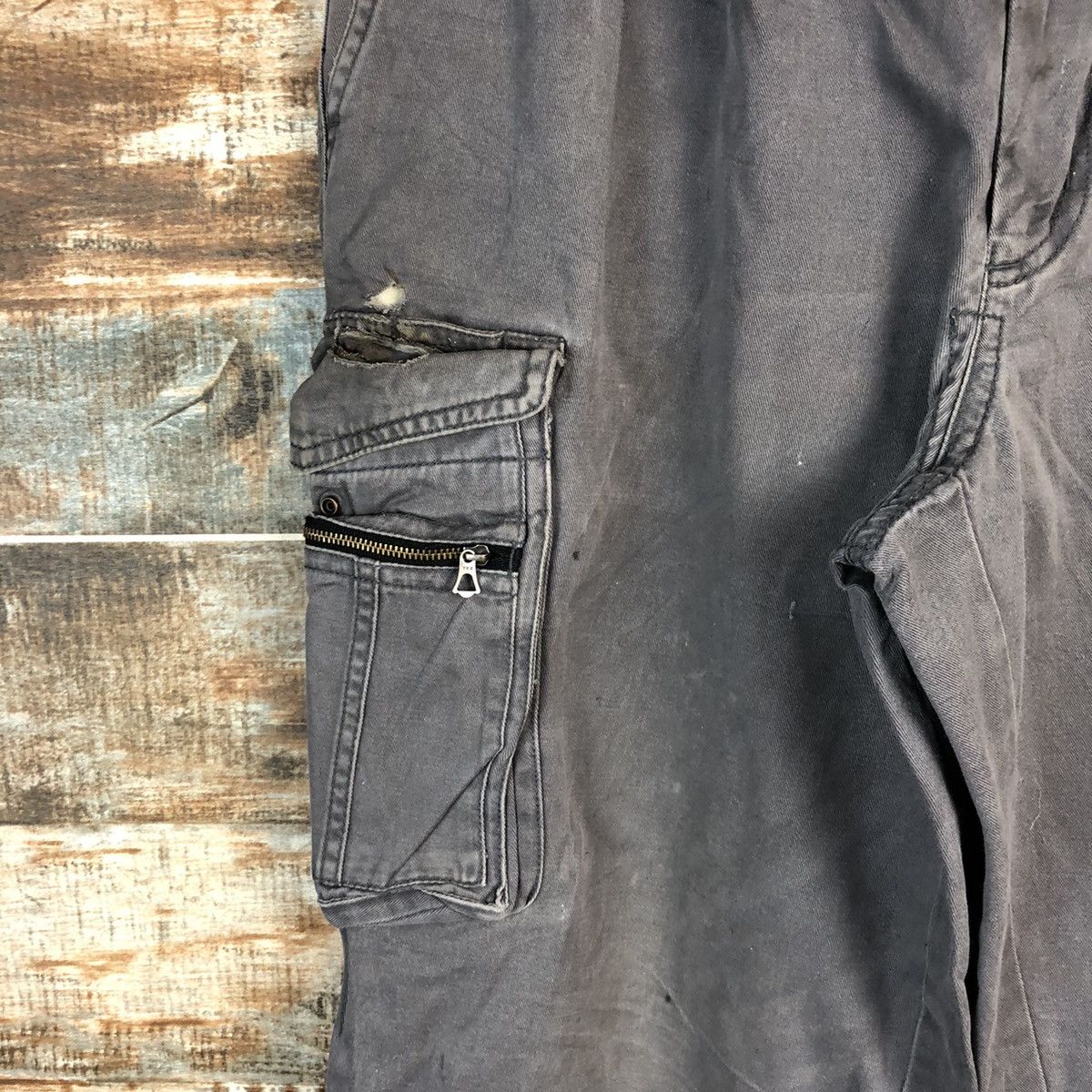 Japanese Brand DL Japanese Brand Grey Cargo Multipocket Pants #C119 Size US 32 / EU 48 - 9 Thumbnail