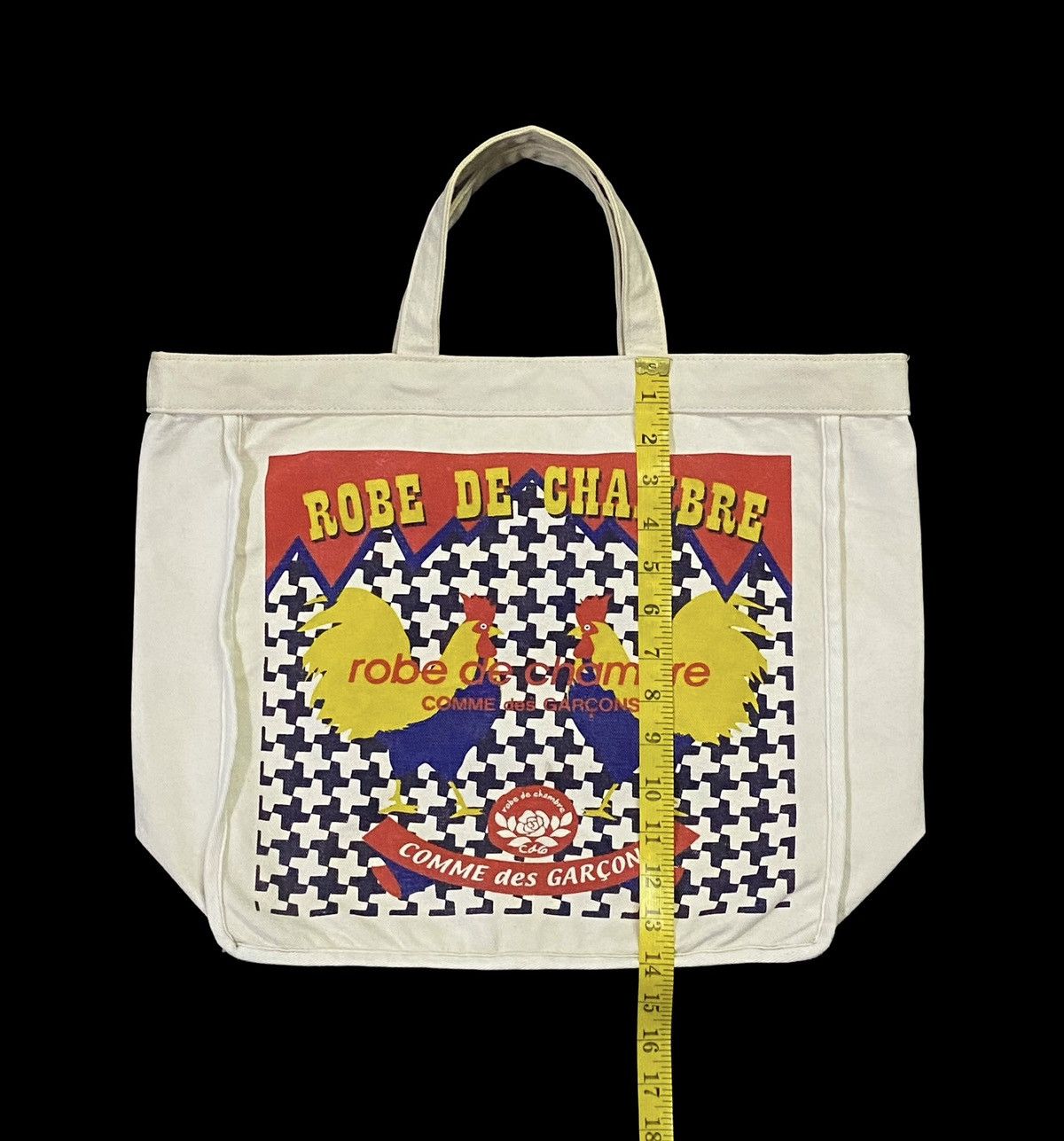 Comme des Garcons Rare‼️Robe De Chambre Comme Des Garçons Canvas Tote Bag Size ONE SIZE - 5 Thumbnail