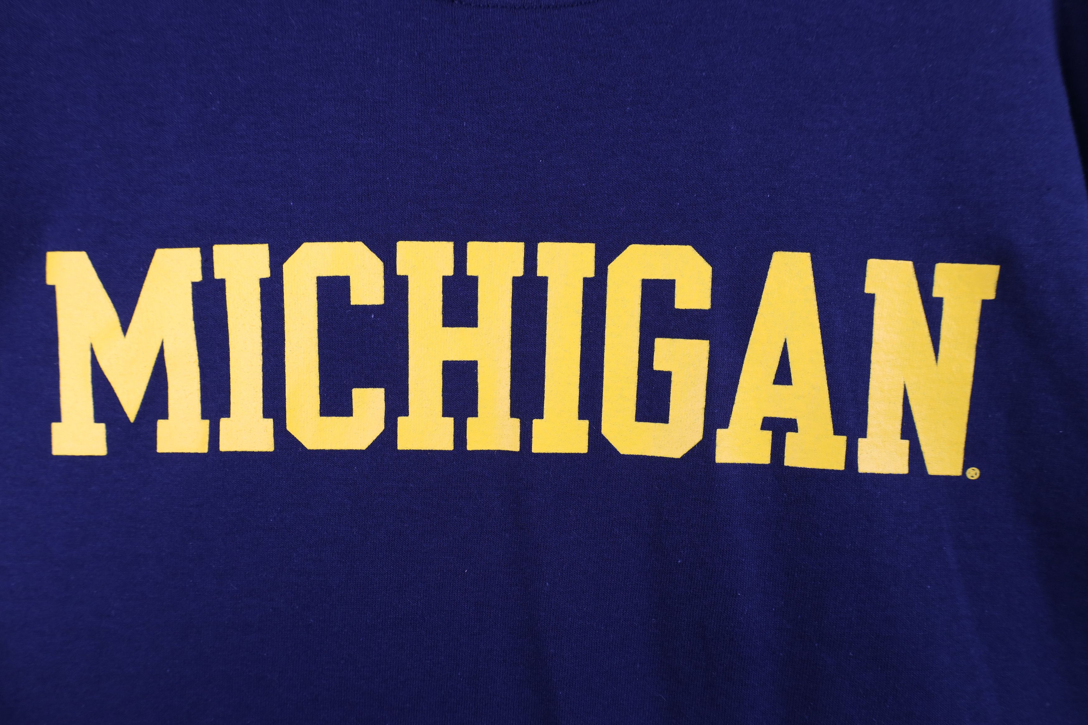 Vintage Vintage University of Michigan Short Sleeve T-Shirt Blue Size US XL / EU 56 / 4 - 4 Thumbnail