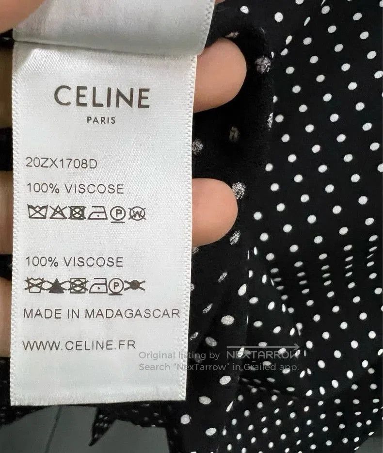 Celine Celine Polka Dot Long Sleeve Shirt. Size US M / EU 48-50 / 2 - 4 Thumbnail