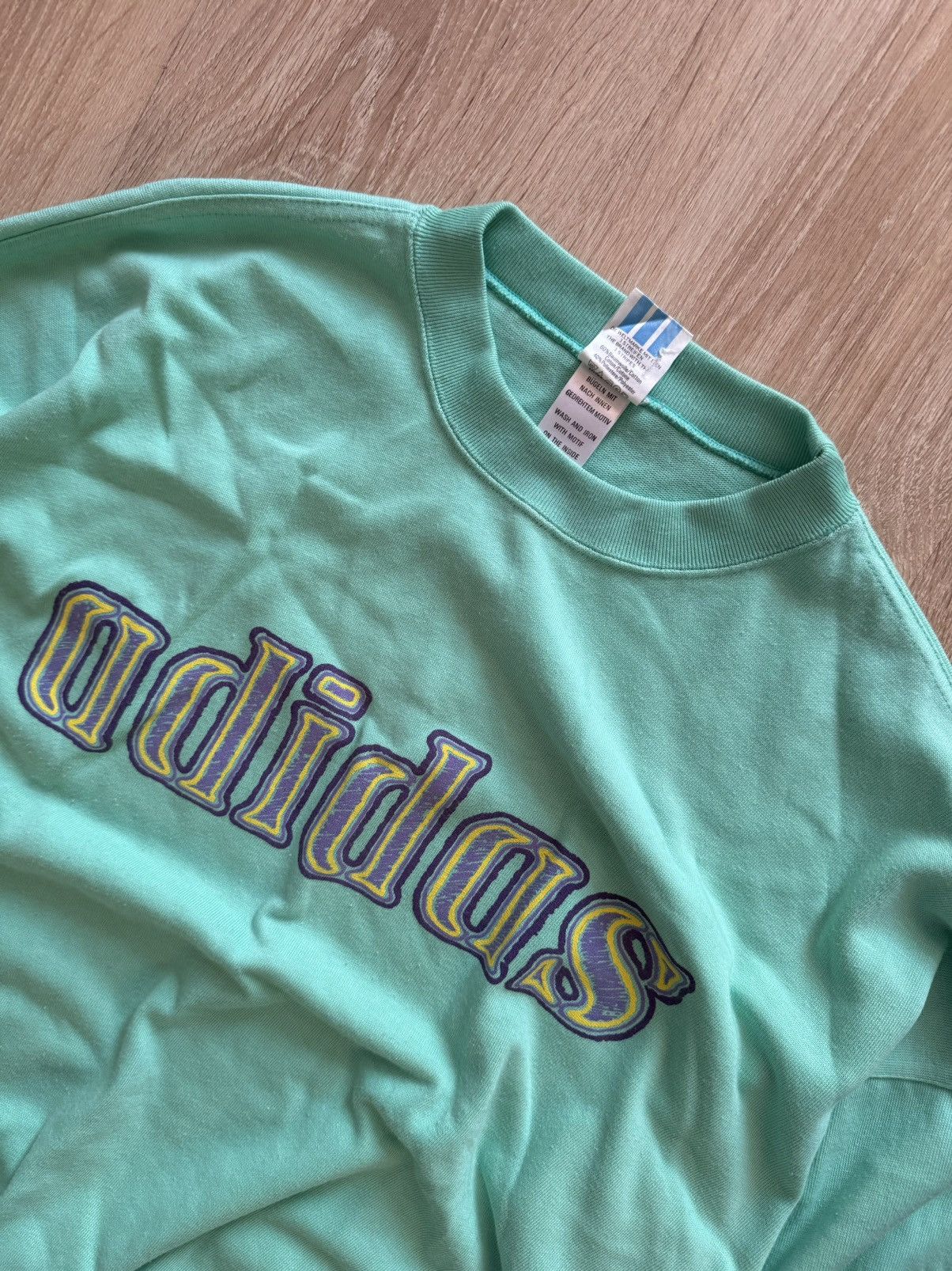 Adidas × Vintage Adidas vintage 80s 90s big double side logo sweatshirt Size US M / EU 48-50 / 2 - 3 Thumbnail