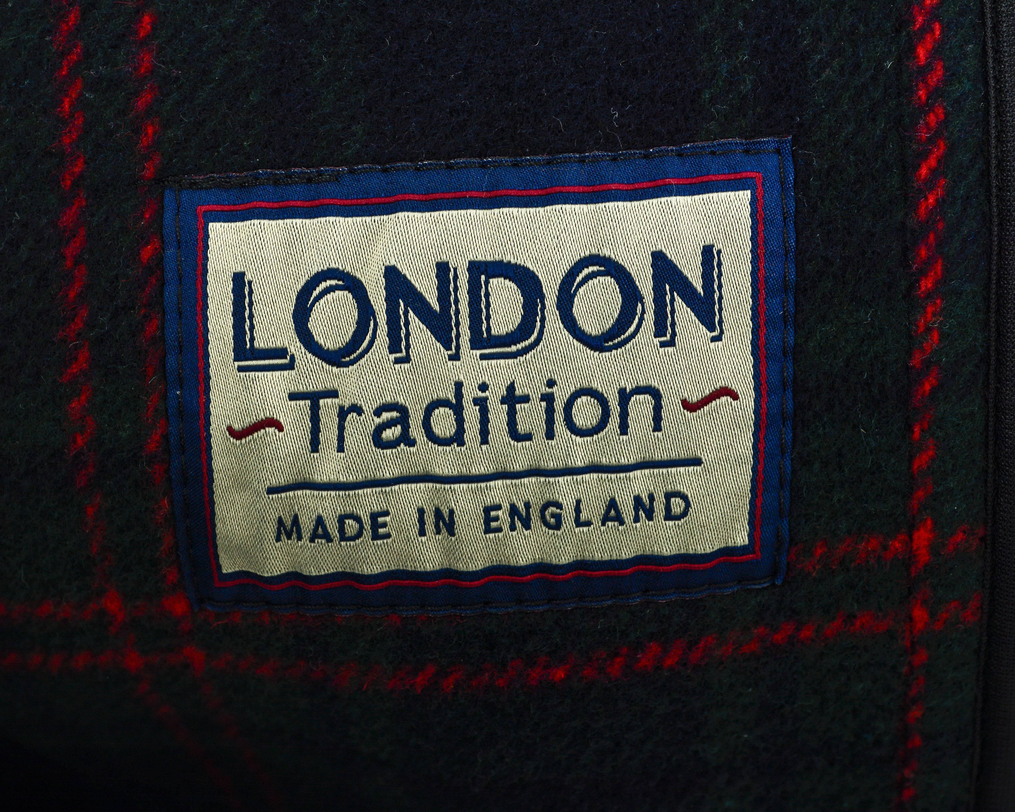 Vintage London Tradition Wool Duffle Coat Hooded Jacket Parka Zip Up Size L / US 10 / IT 46 - 8 Thumbnail
