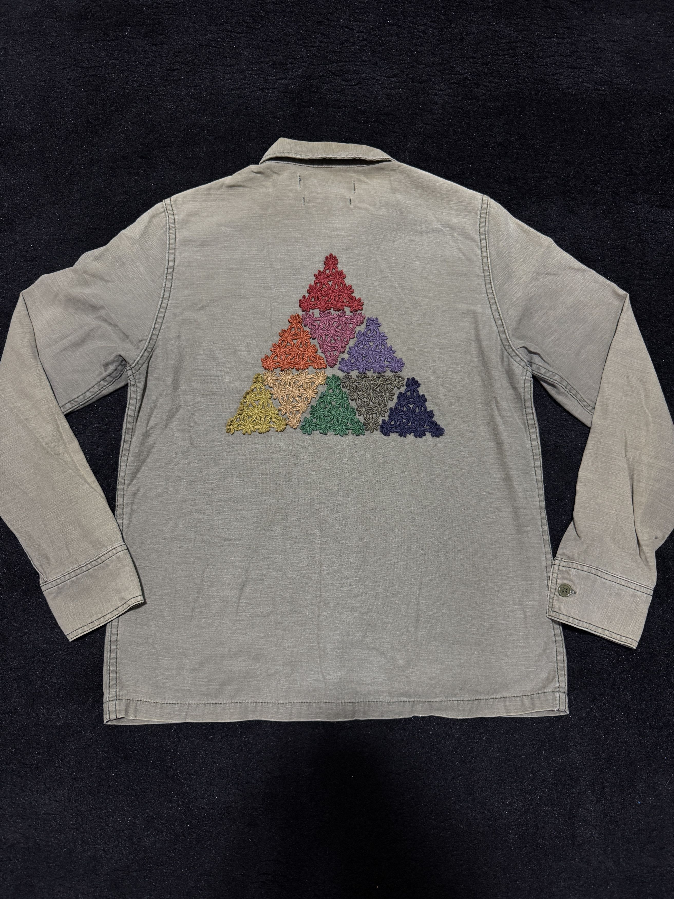 Remi Relief Remi Relief Army Military Embroidered Shirt Sun Faded Size US M / EU 48-50 / 2 - 4 Thumbnail