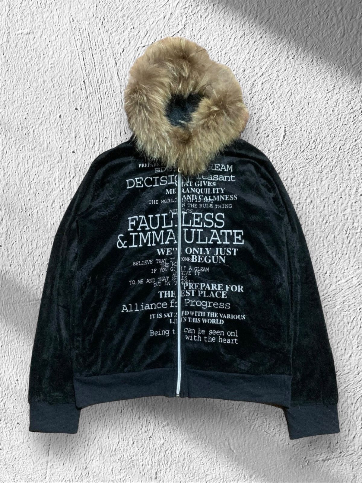 If Six Was Nine × Japanese Brand × Le Grande Bleu (L.G.B.) removable fur Spinash full velvet hoodie 2000s style Size US M / EU 48-50 / 2 - 1 Thumbnail