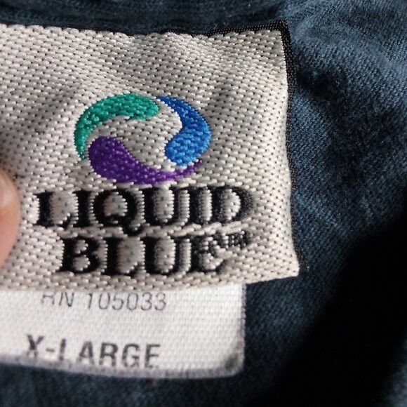 Liquid Blue Vintage Y2K Liquid Blue Physical Graffiti Tie Dye T-Shirt Size US XL / EU 56 / 4 - 3 Thumbnail