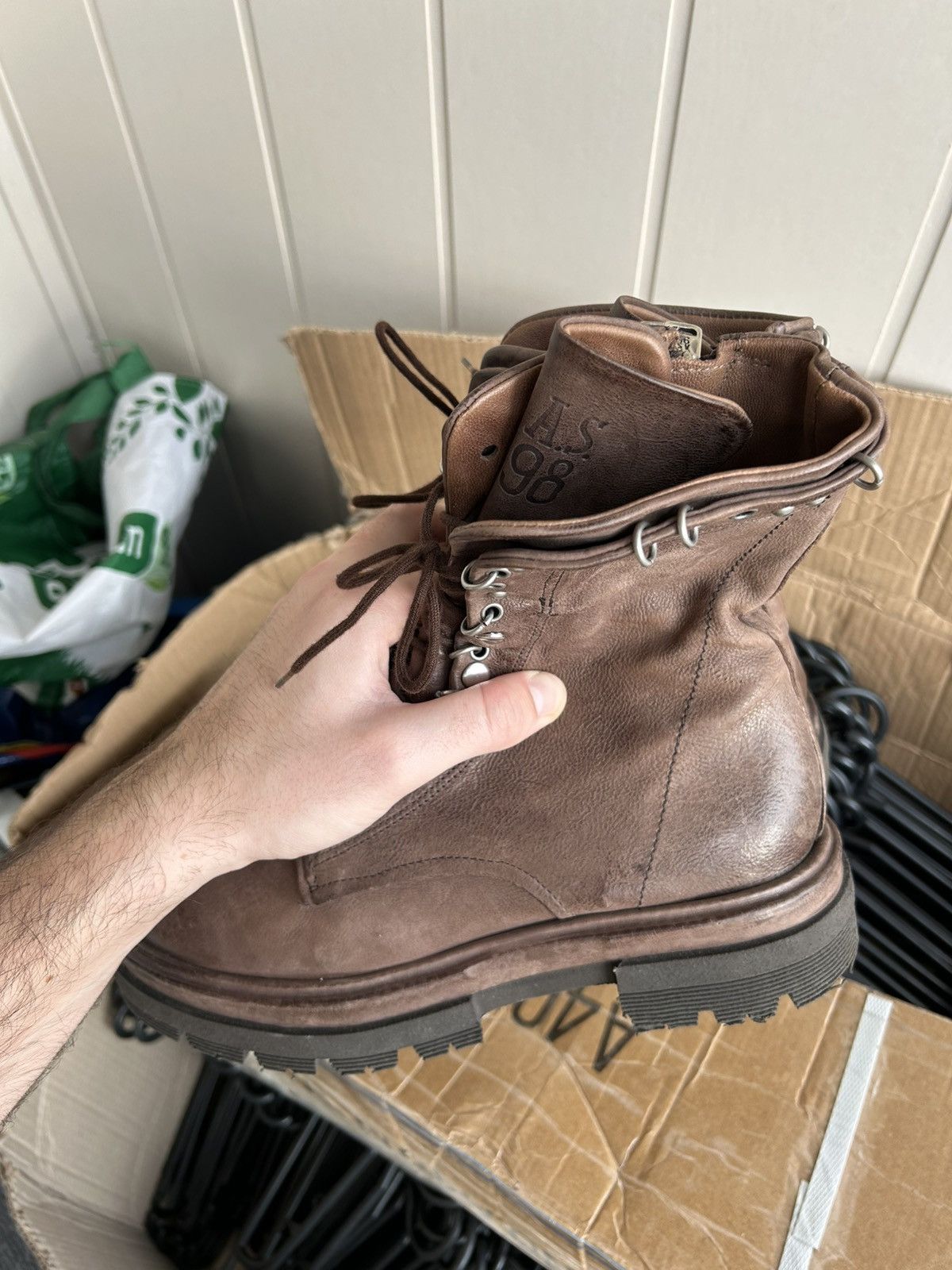 A.S.98 Vintage A.S.98 Avantgarde Style Ankle Leather Boots Size 40 Size US 10 / IT 40 - 12 Thumbnail