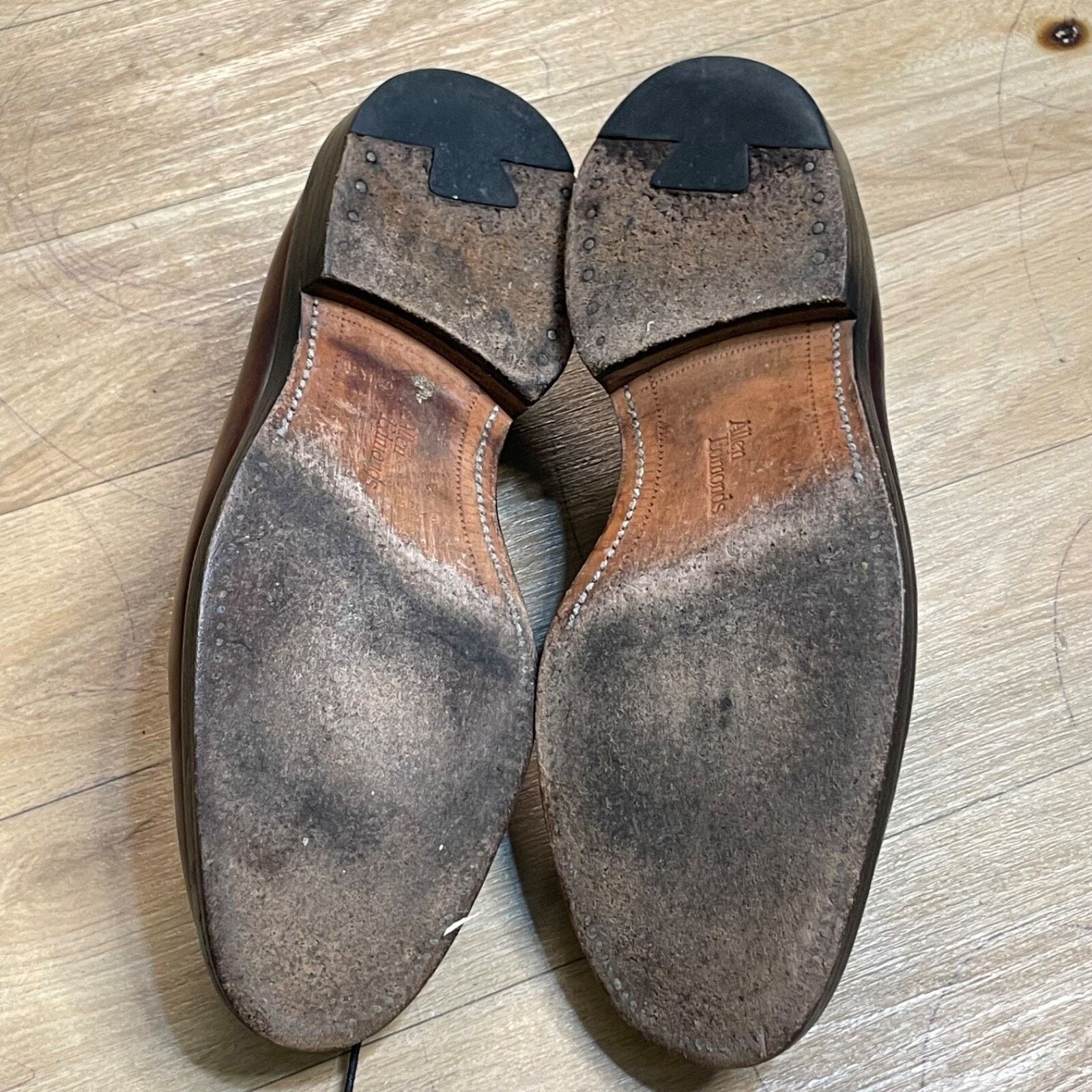 Allen Edmonds Allen Edmonds Park Avenue Oxfords Dress Shoes Brown Leather Size US 7 / EU 40 - 12 Thumbnail