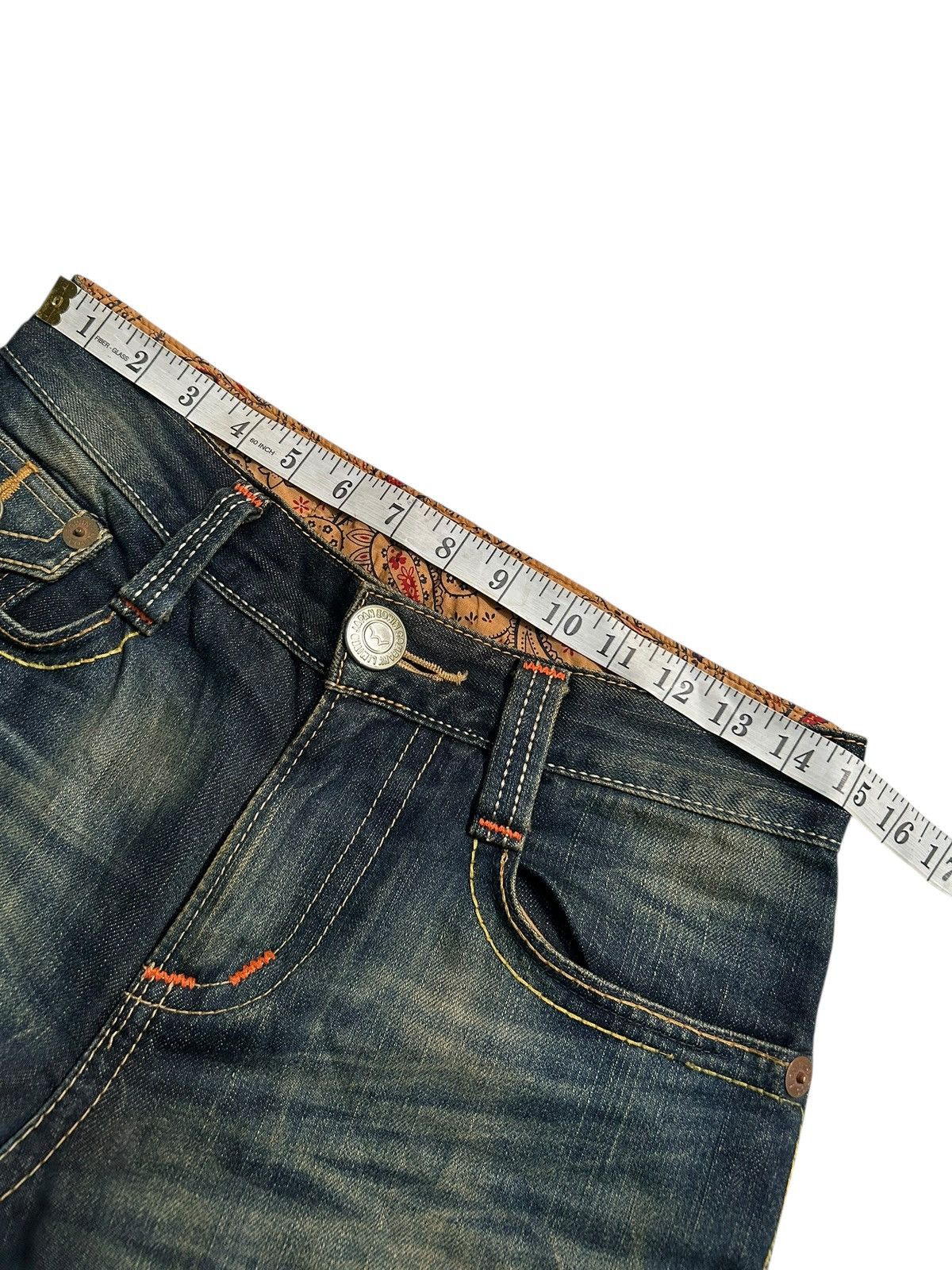 Japanese Brand × Kapital × Vintage VINTAGE EDWIN RUSTY MUDWASH PUNK GRUNGE STYLE DENIM JEANS Size US 30 / EU 46 - 15 Thumbnail