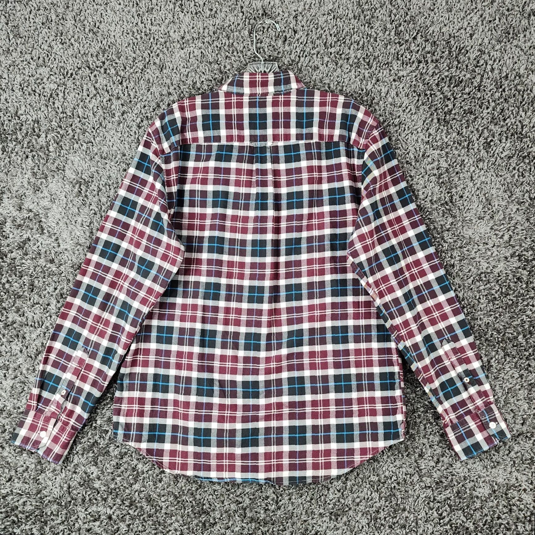 American Eagle Outfitters AMERICAN EAGLE VINTAGE Plaid Flannel Button-Up Shirt Mens Size L Purple Blue Long Sleeve Size US L / EU 52-54 / 3 - 5 Thumbnail