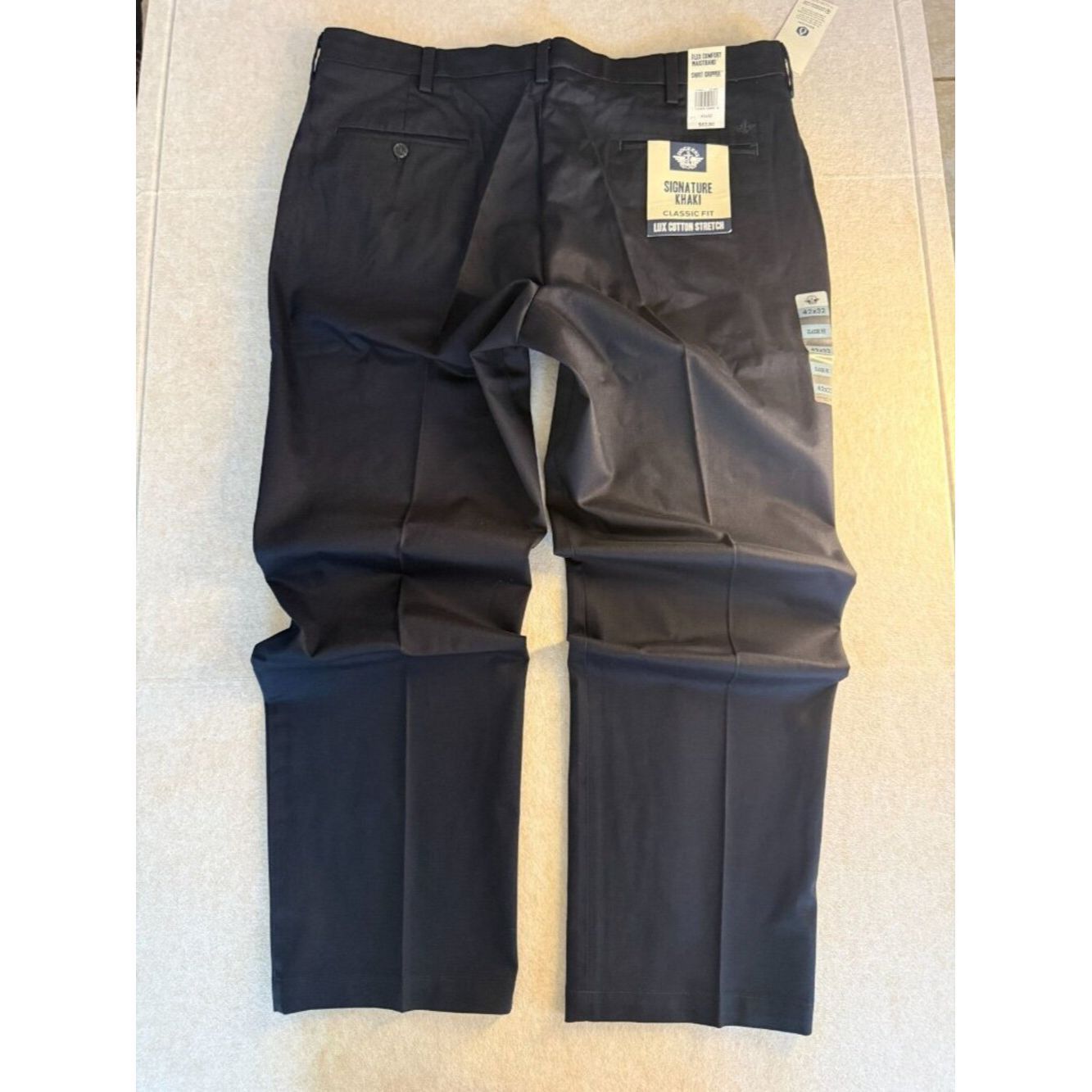 Dockers Dockers Signature Khaki Pants 42x32 Navy Classic Fit NWT 10 Size US 42 / EU 58 - 2 Thumbnail