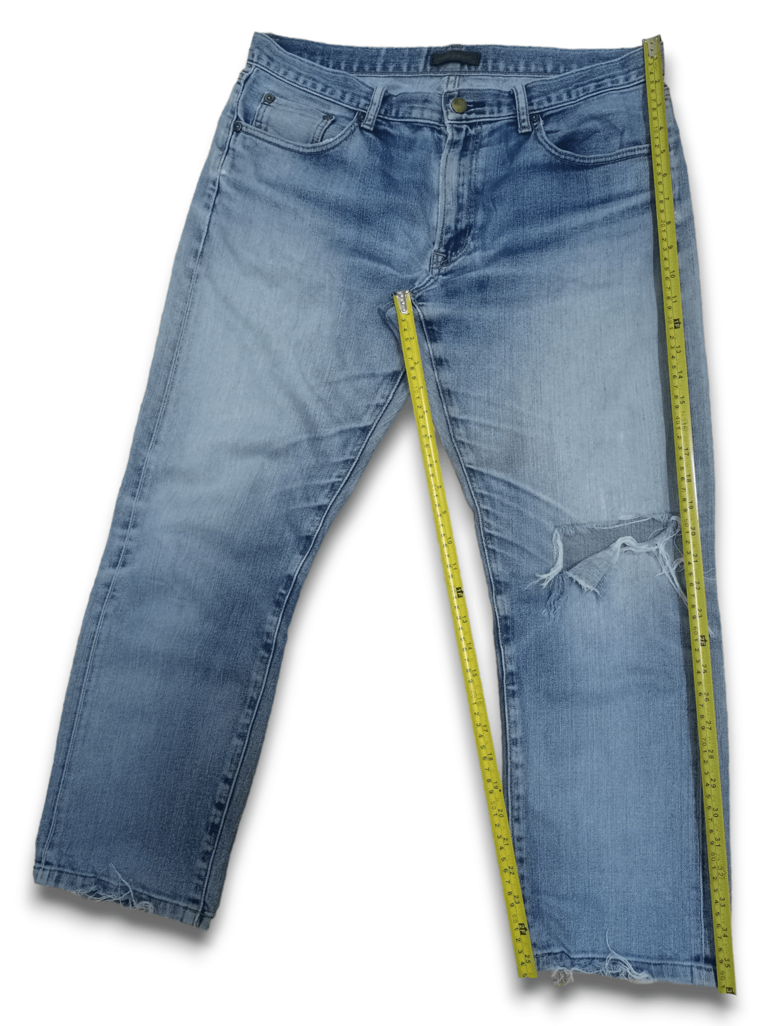 Uniqlo Vintage Japanese Uniqlo Blue Wash Selvedge Jeans Size US 34 / EU 50 - 10 Thumbnail
