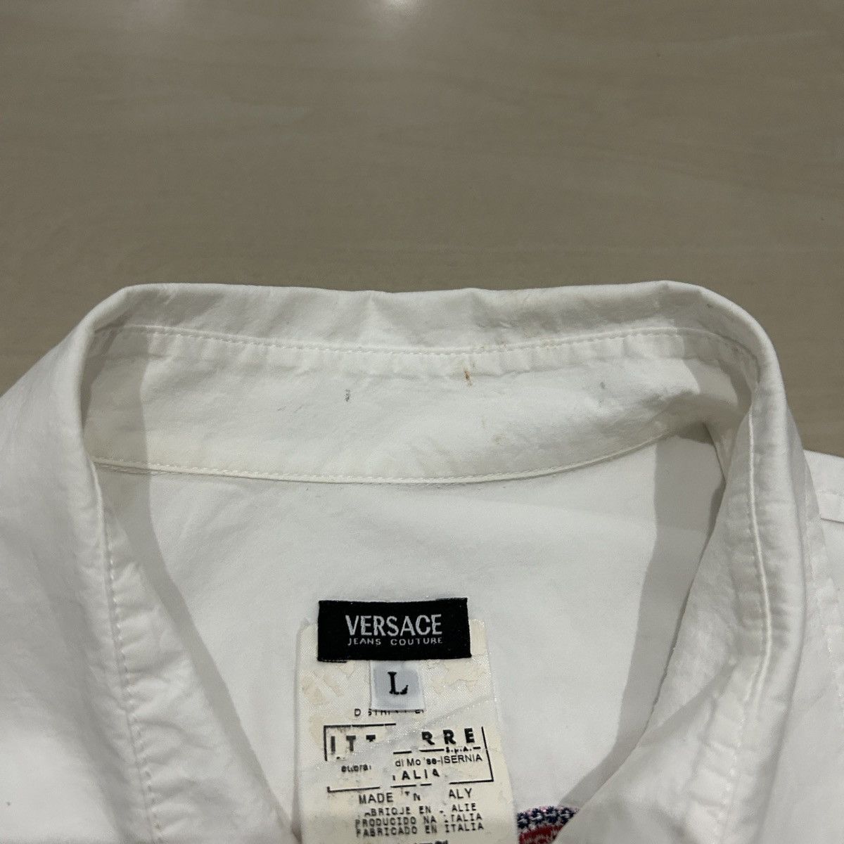 Versace Vintage Versace Jeans Couture White Embroidered Size M / US 6-8 / IT 42-44 - 9 Thumbnail
