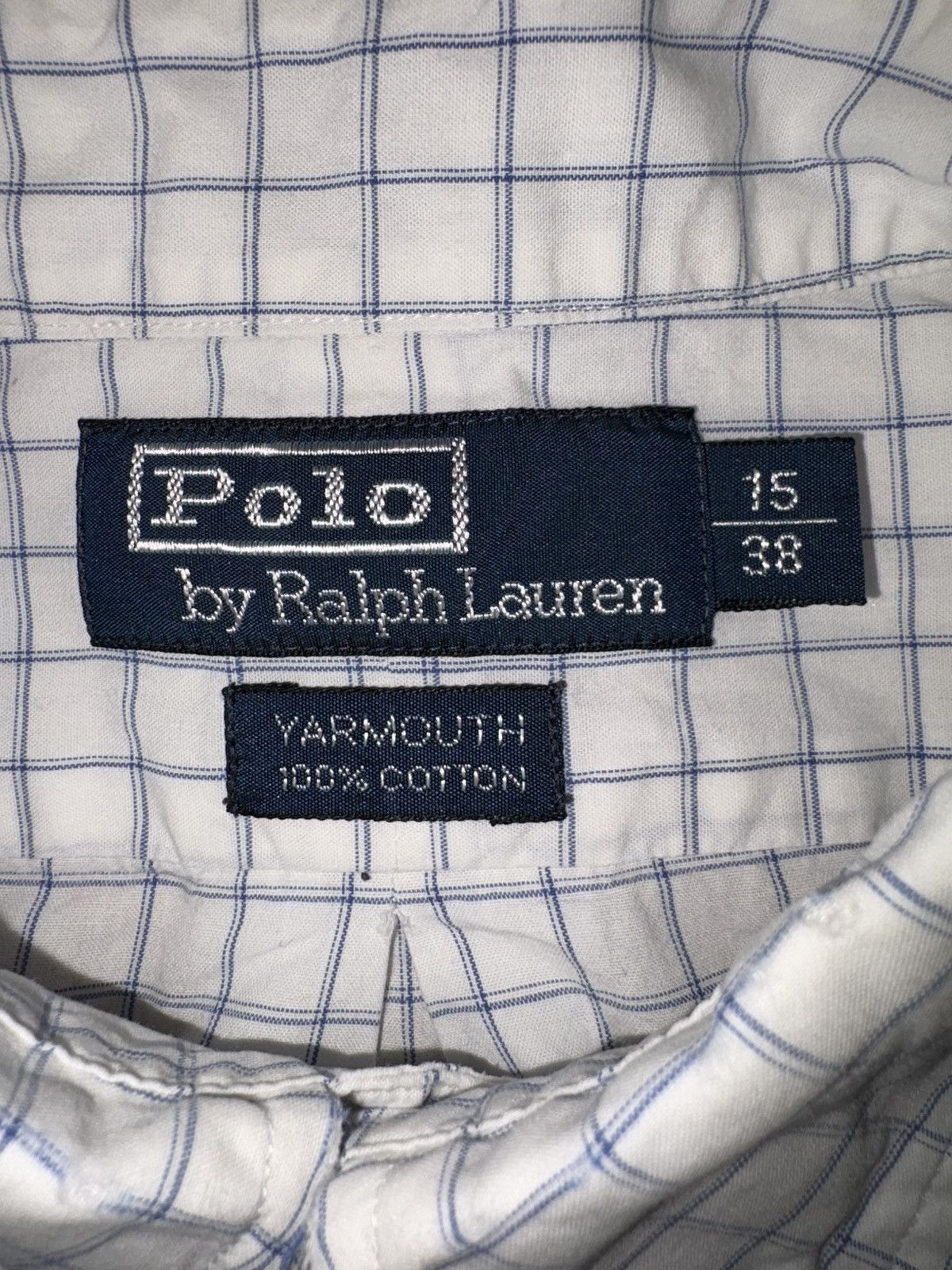 Polo Ralph Lauren Vintage Polo Ralph Lauren Yarmouth Graph Check Shirt15 32/33 Size US M / EU 48-50 / 2 - 7 Thumbnail