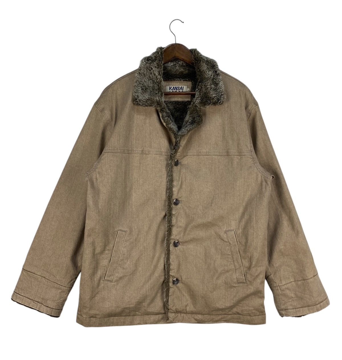 Kansai Yamamoto Kansai Jeans Fur Lining Jacket Size US L / EU 52-54 / 3 - 1 Thumbnail