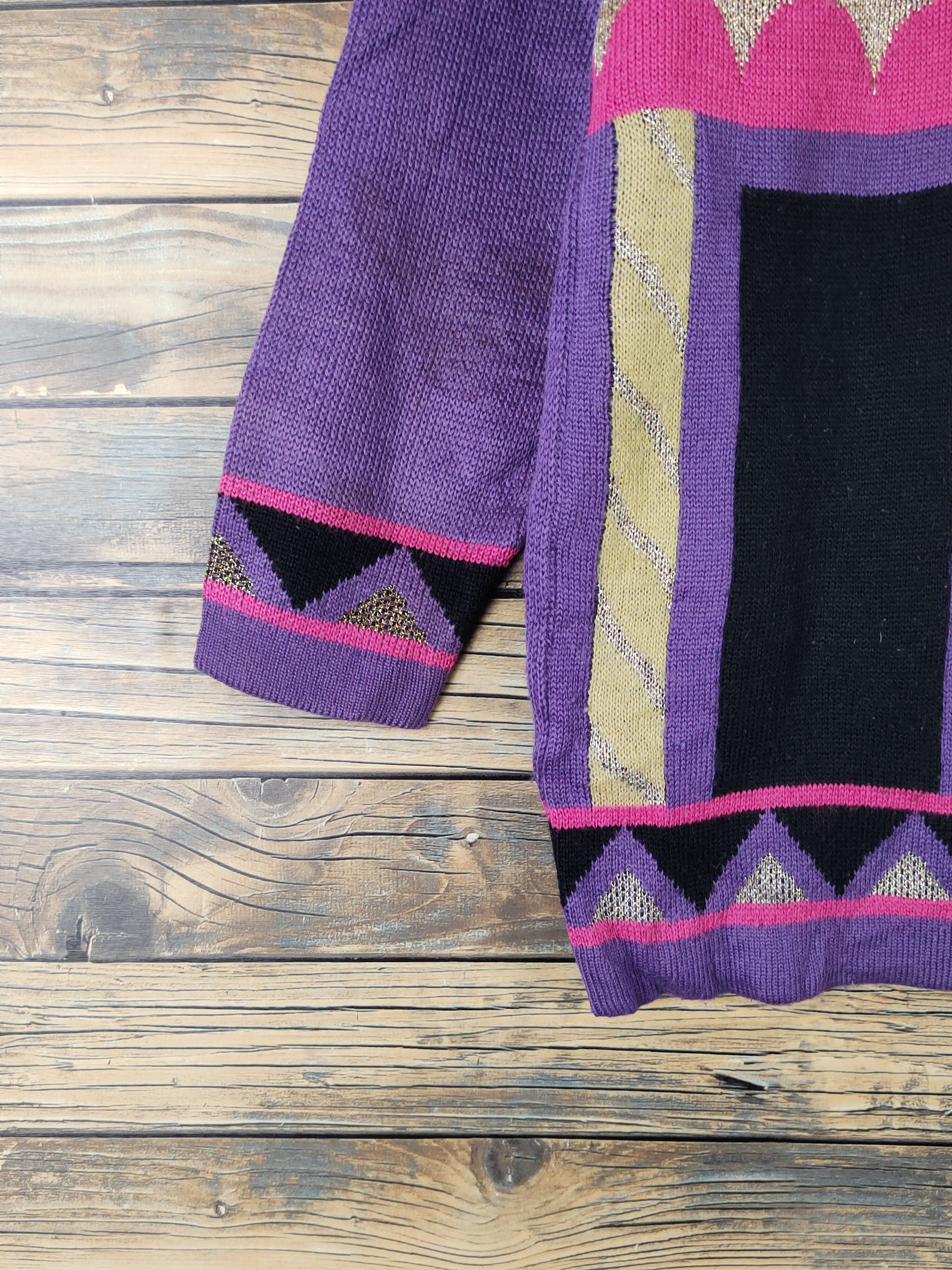 Japanese Brand × Vintage Ladies Wear Purple Knitwear vintage #W1536 Size L / US 10 / IT 46 - 4 Thumbnail