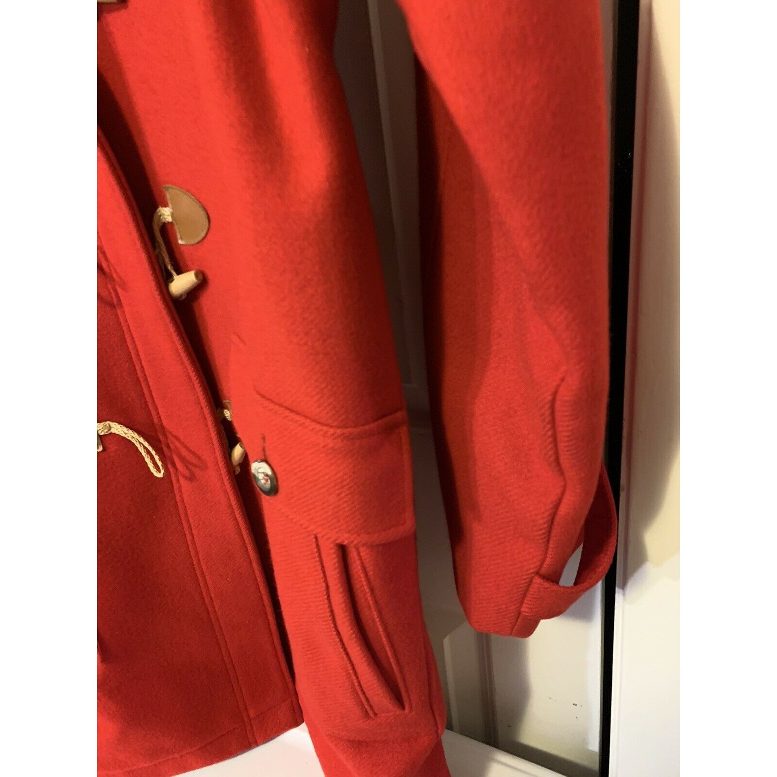 Lands' End Lands End Hooded Wool Parka Toggle Coat Jacket Navy Red Wome Size M / US 6-8 / IT 42-44 - 4 Thumbnail