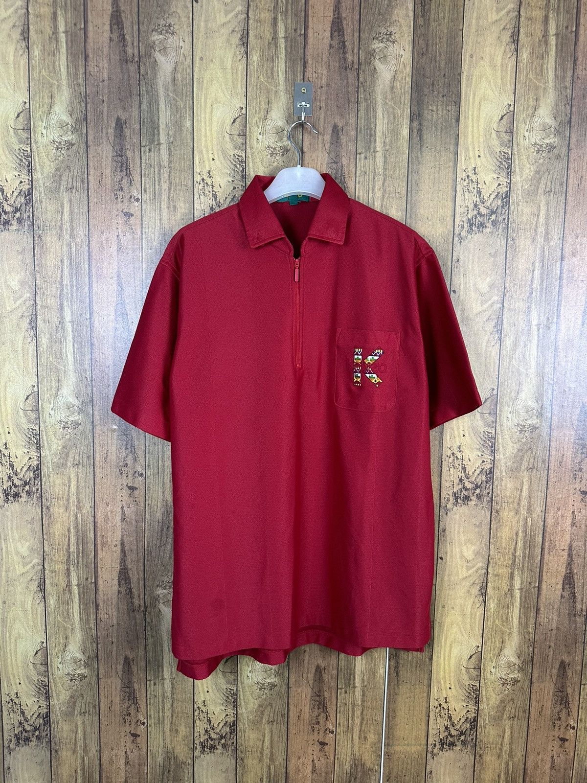 Designer × Kenzo × Vintage Vintage Kenzo Golf Half Zipper Polo Shirt A295 Size US M / EU 48-50 / 2 - 1 Thumbnail