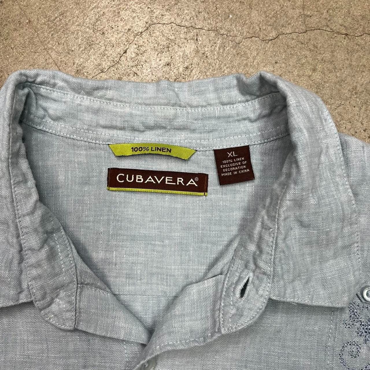 Cubavera × Vintage Cubavera 100% Linen short sleeve button shirt light blue Size US XL / EU 56 / 4 - 3 Thumbnail