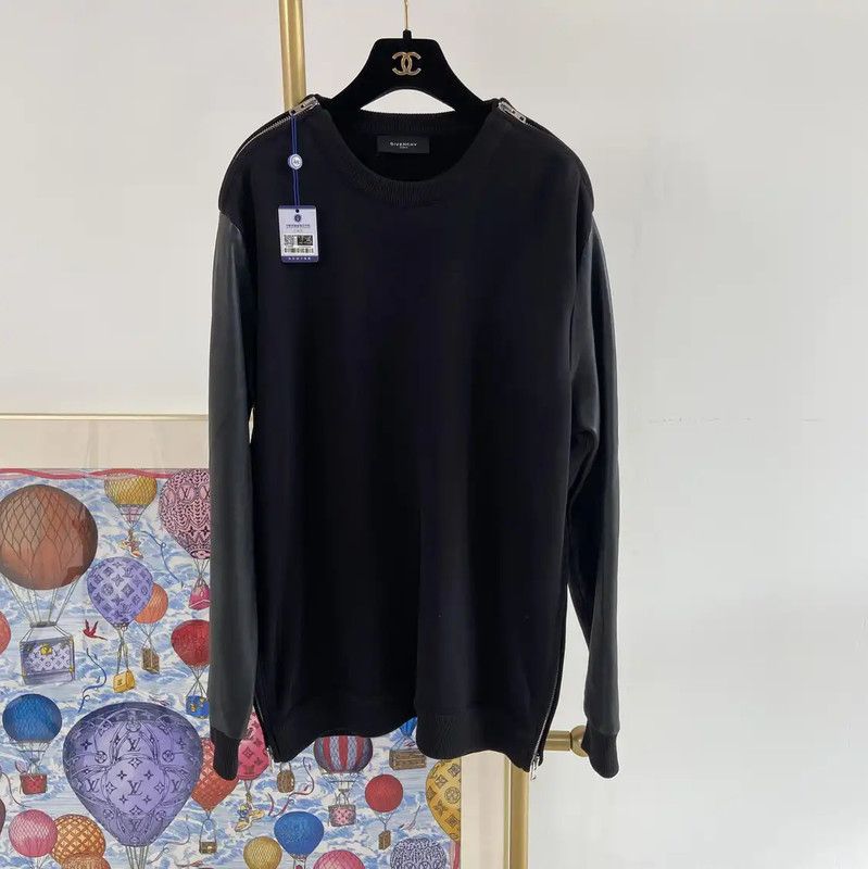 Givenchy Givenchy Black Cotton Women's Jacket 0089 Size M / US 6-8 / IT 42-44 - 1 Thumbnail