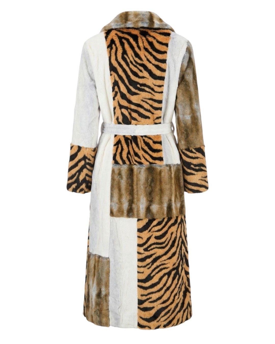 Roberto Cavalli FAUX FUR BELTED COAT Size M / US 6-8 / IT 42-44 - 2 Thumbnail