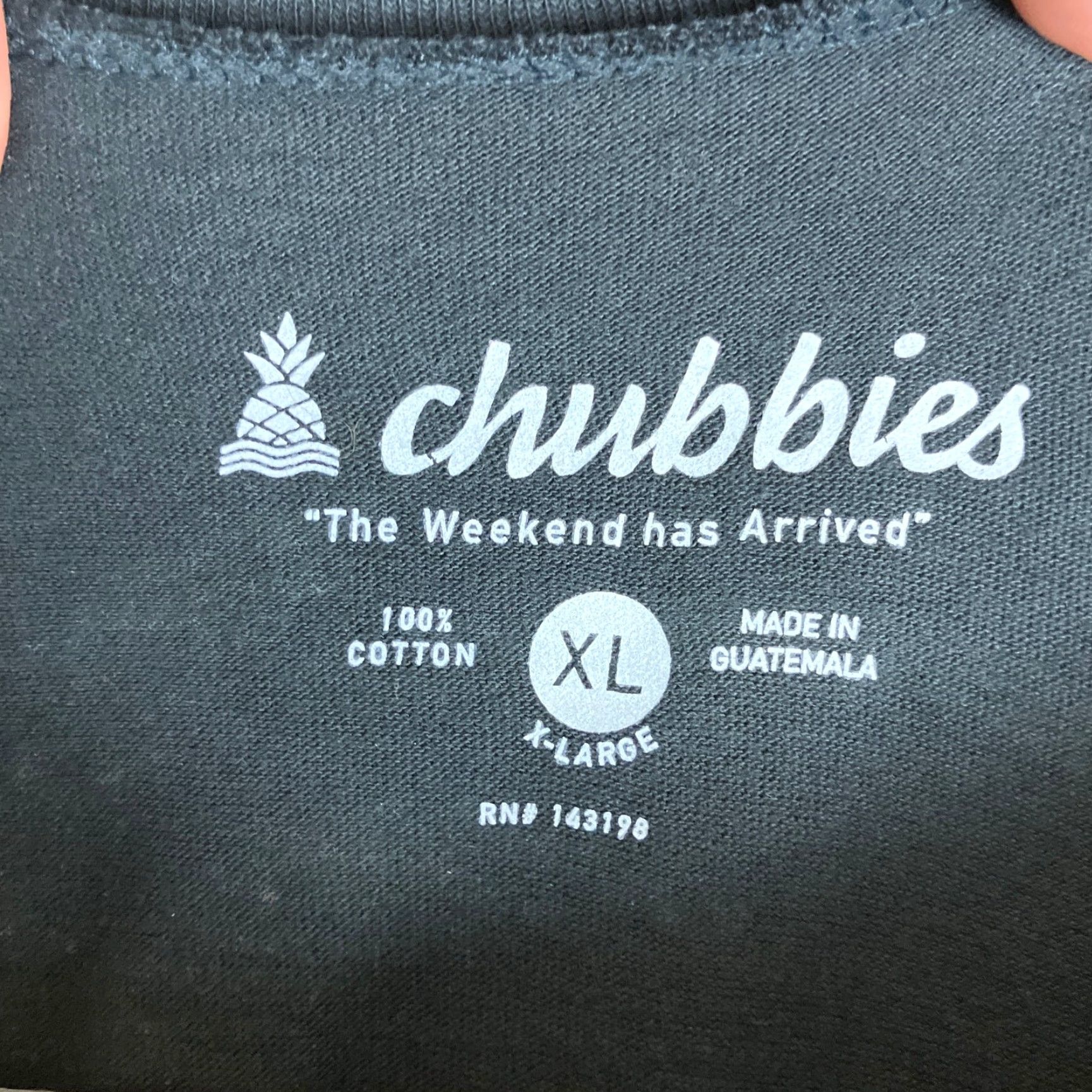 Chubbies Chubbies Mens Shirt Black The Weekend Has Arrived Vibes 100% Cotton Crew XL Shirt Men Black XL Crew Long Sleeve Solid Casual Vintage Size US XL / EU 56 / 4 - 6 Thumbnail