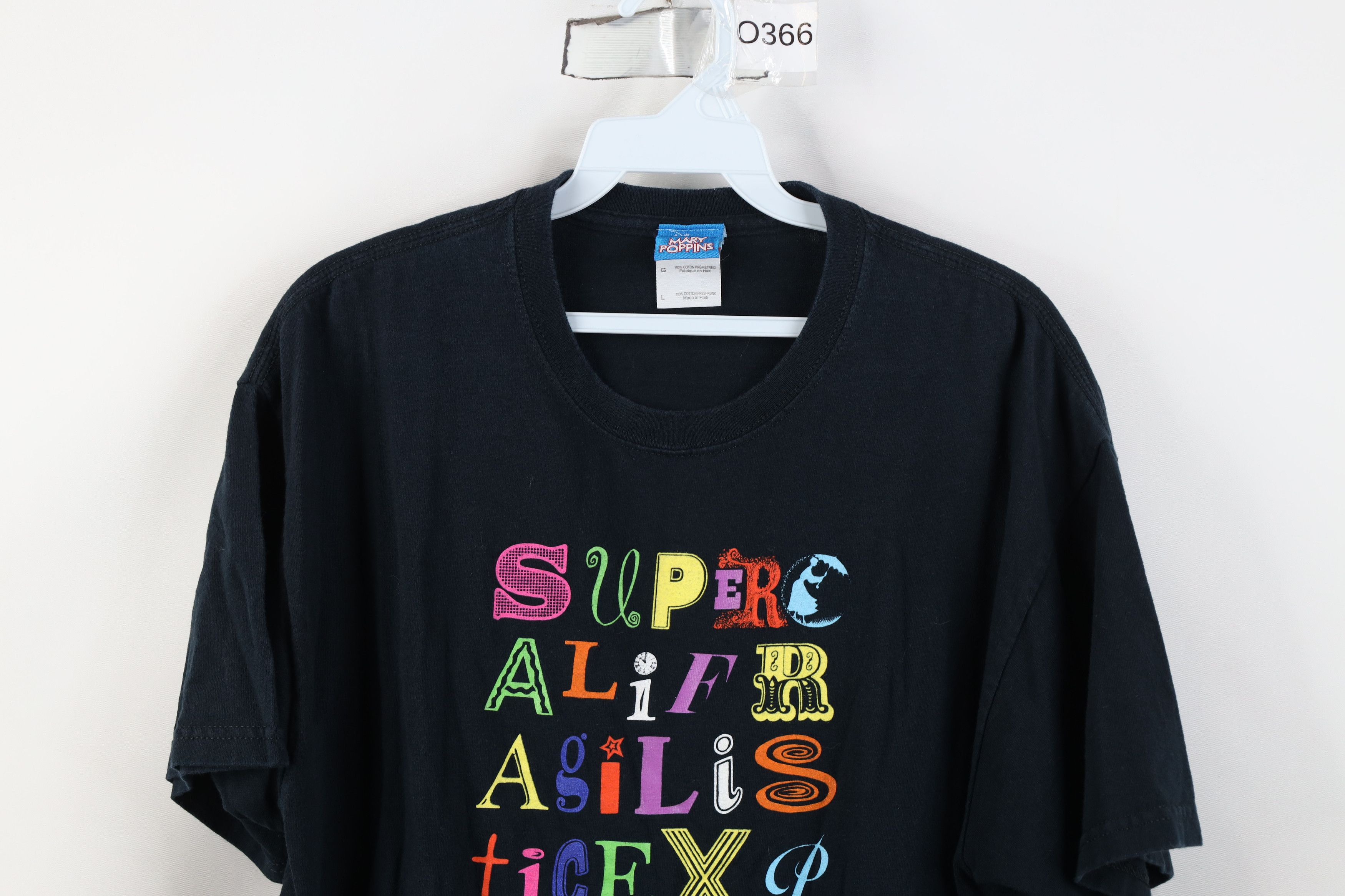 Disney Vintage Y2K Disney Mary Poppins Short Sleeve T-Shirt Black Size L / US 10 / IT 46 - 2 Thumbnail