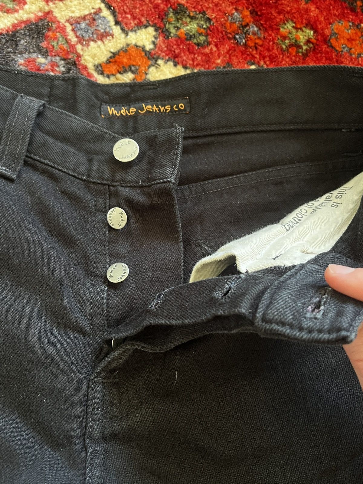Nudie Jeans Steady Eddie Nudie Jeans in Black Size US 28 / EU 44 - 2 Thumbnail