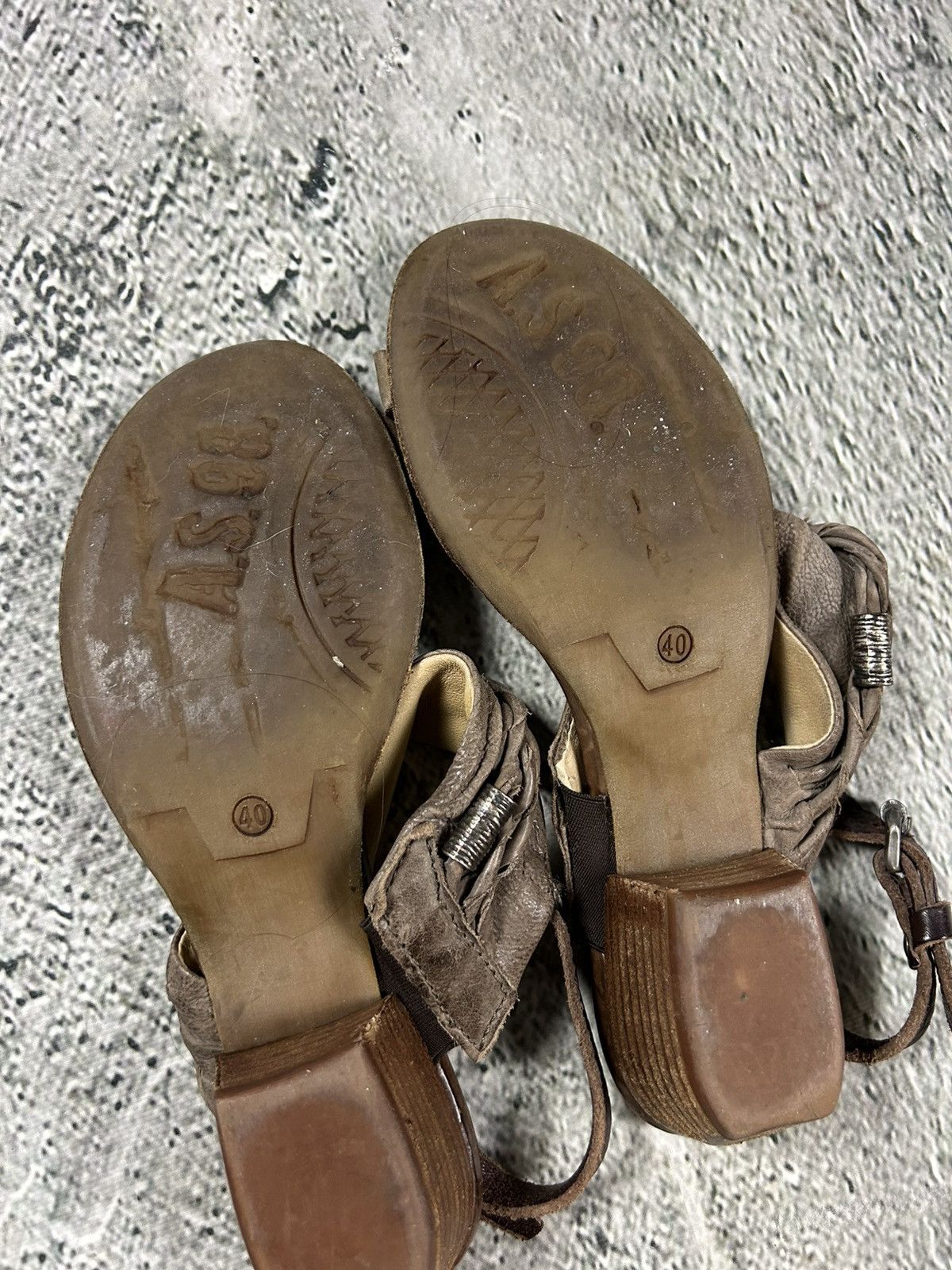 A.S.98 Airstep A.S.98 sandals leather shoes boots cowboy Size US 9 / IT 39 - 5 Thumbnail