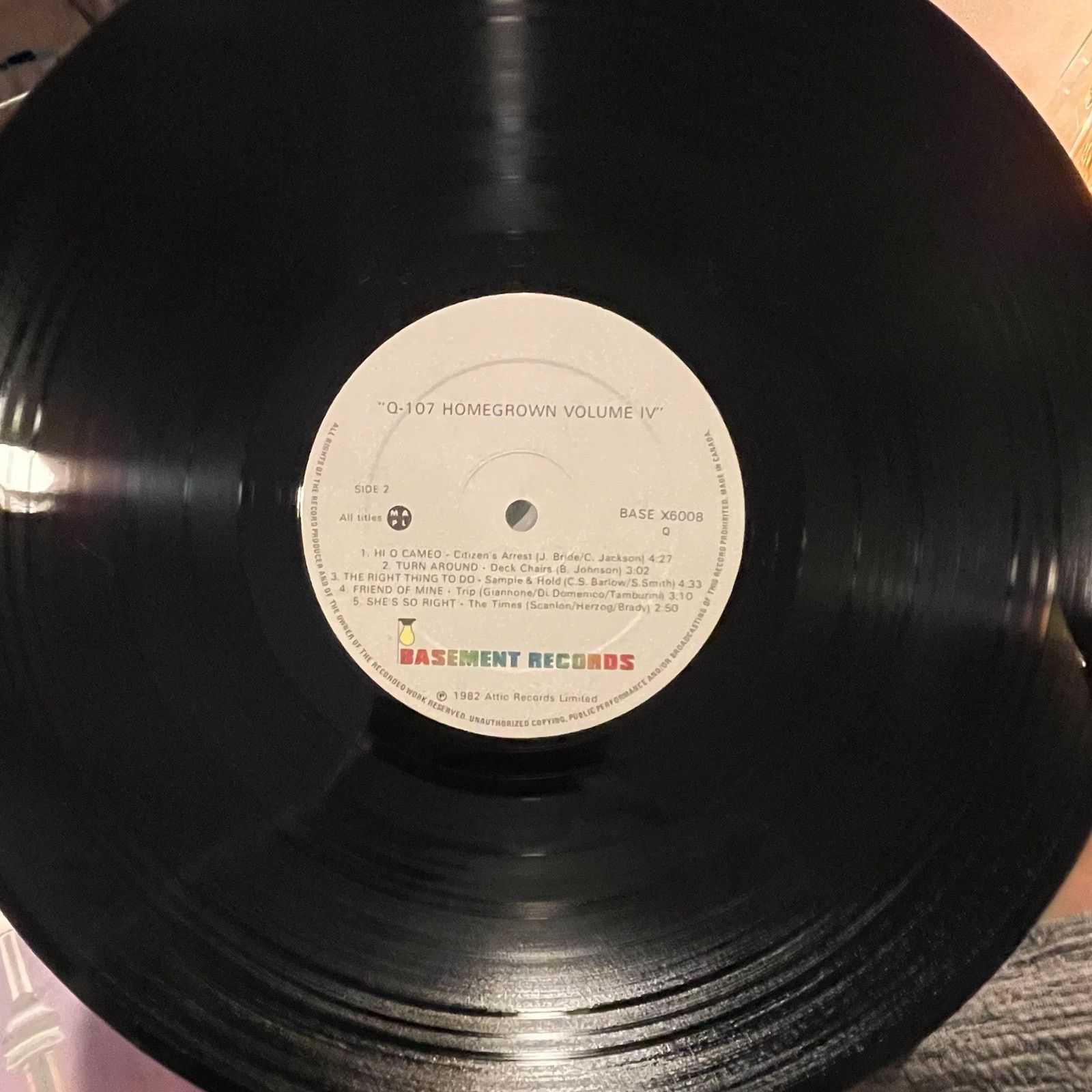 INTENTIONALLY BLANK Q107 Homegrown Vol. 4 LP toronto canada AOR rock vinyl music Size ONE SIZE - 4 Thumbnail