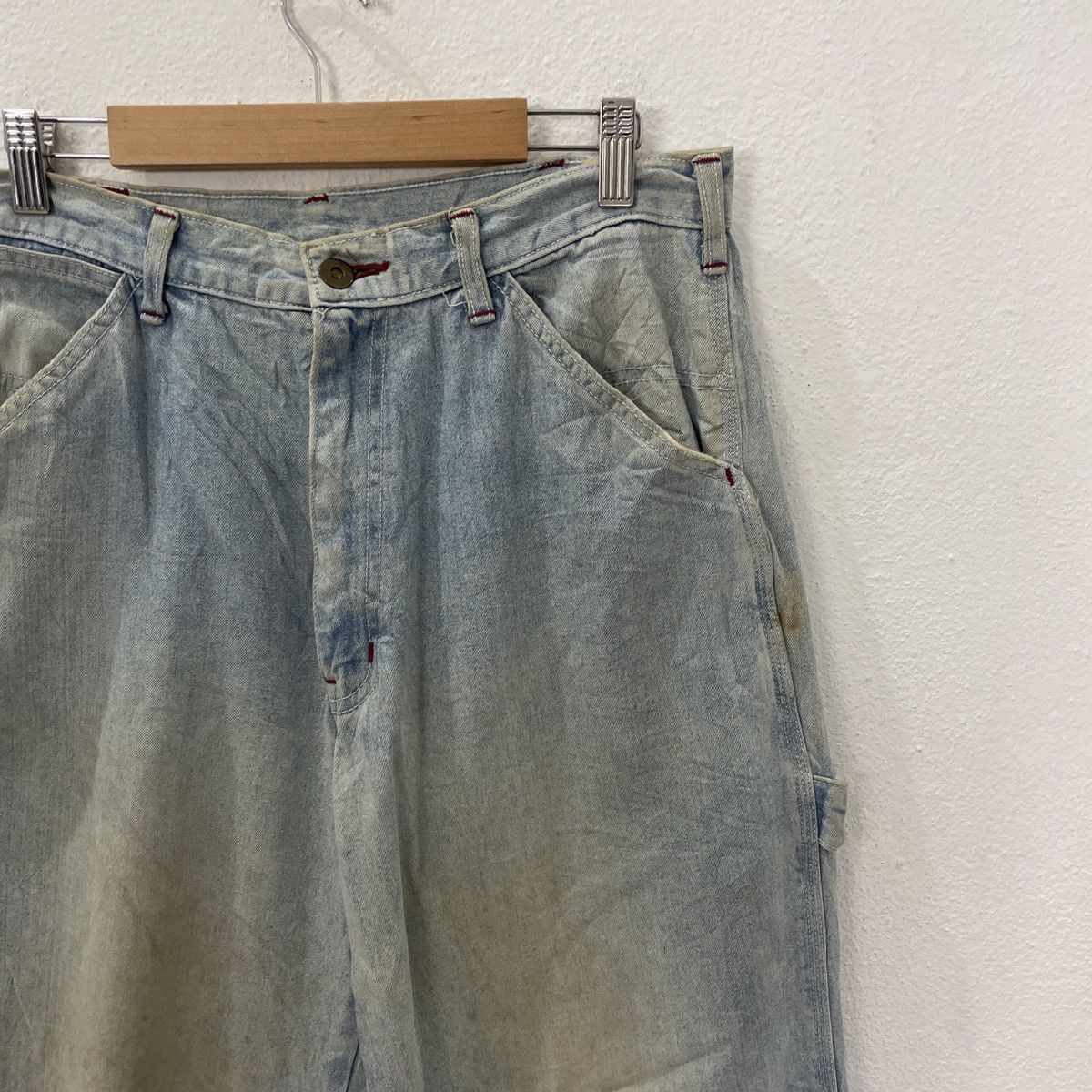 Japanese Brand Vintage Bee Bell Workwear Denim Jeans Size US 31 - 2 Thumbnail