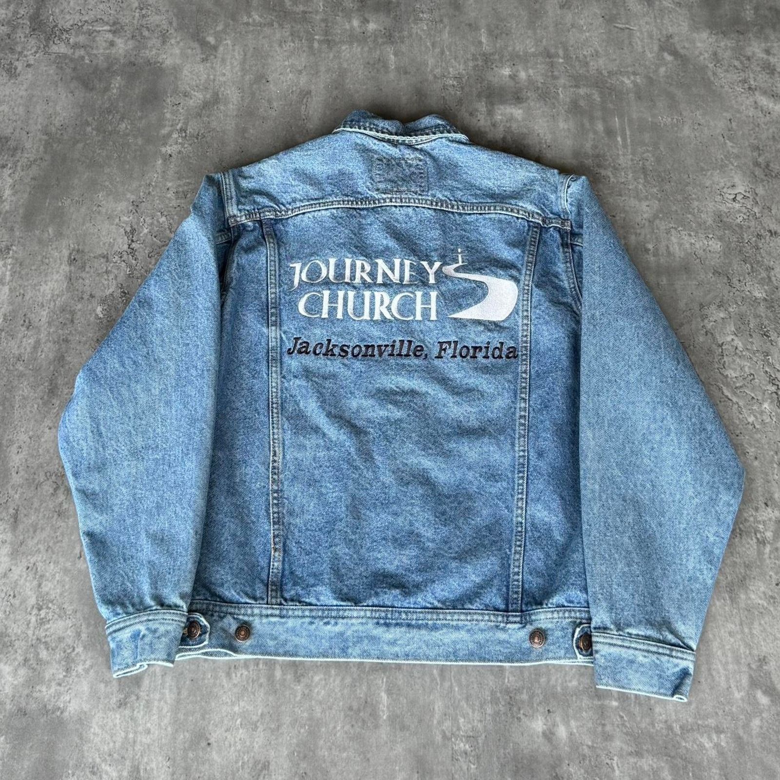 Lee × Levi's × Levi's Vintage Clothing Vintage 90s Lee Heavyweight Streetwear Skater Denim Jacket Size M / US 6-8 / IT 42-44 - 2 Thumbnail