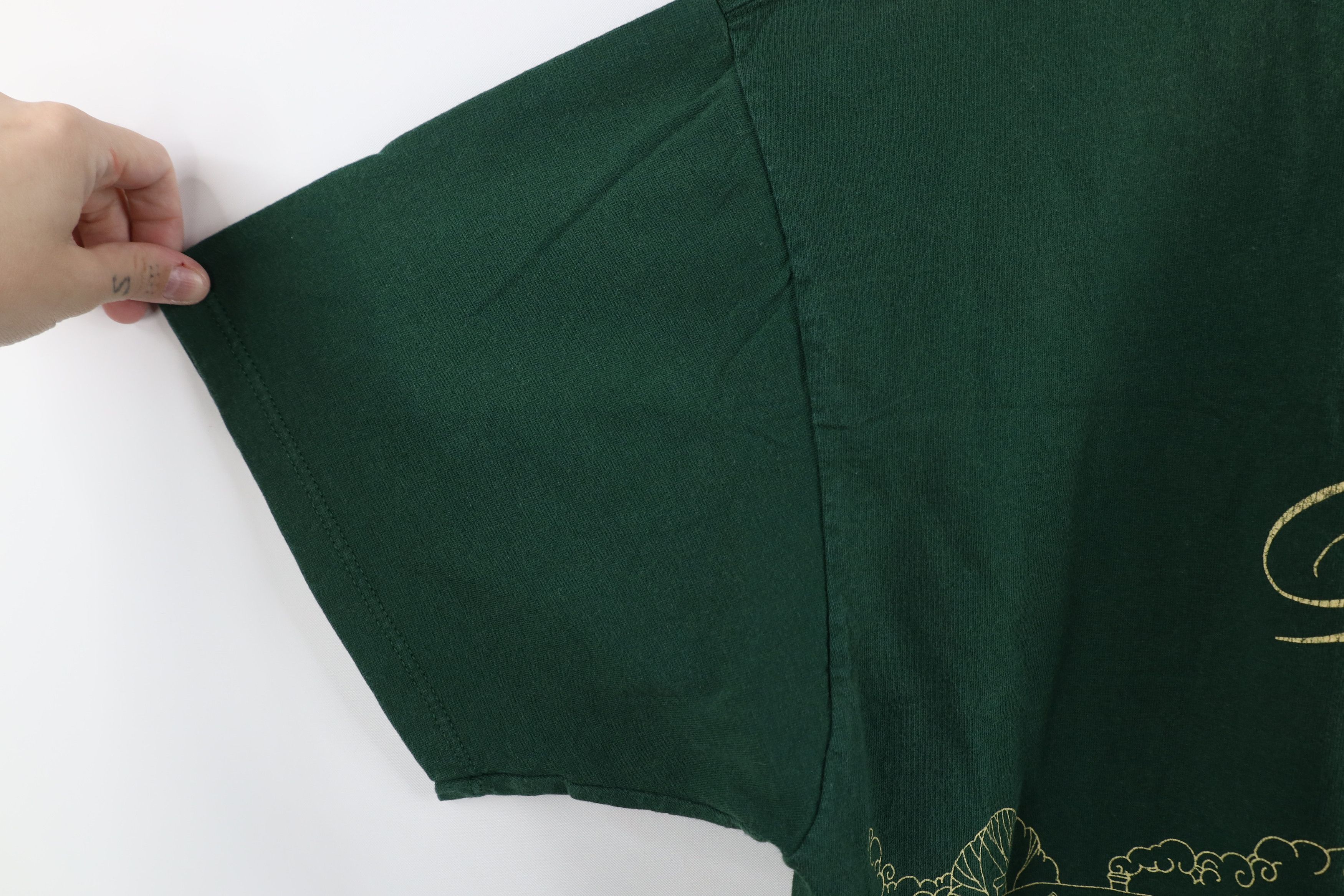 Vintage Vintage 90s Spell Colonial Williamsburg T-Shirt Green USA Size US XXL / EU 58 / 5 - 9 Thumbnail