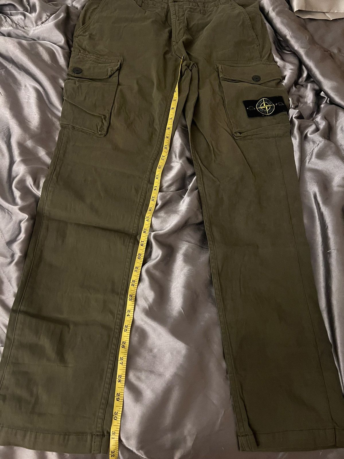 Stone island olive green pants mens 32