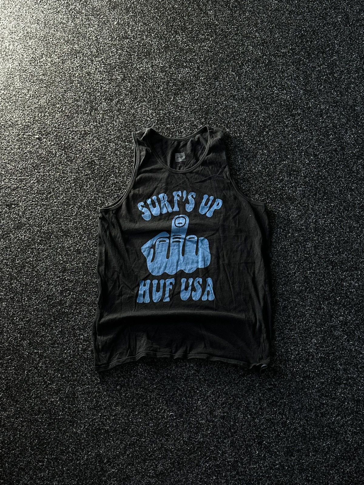Huf × Vintage ❗️HUF vintage 90s surfwear FUCK UP tank tops t shirt Size US S / EU 44-46 / 1 - 1 Thumbnail