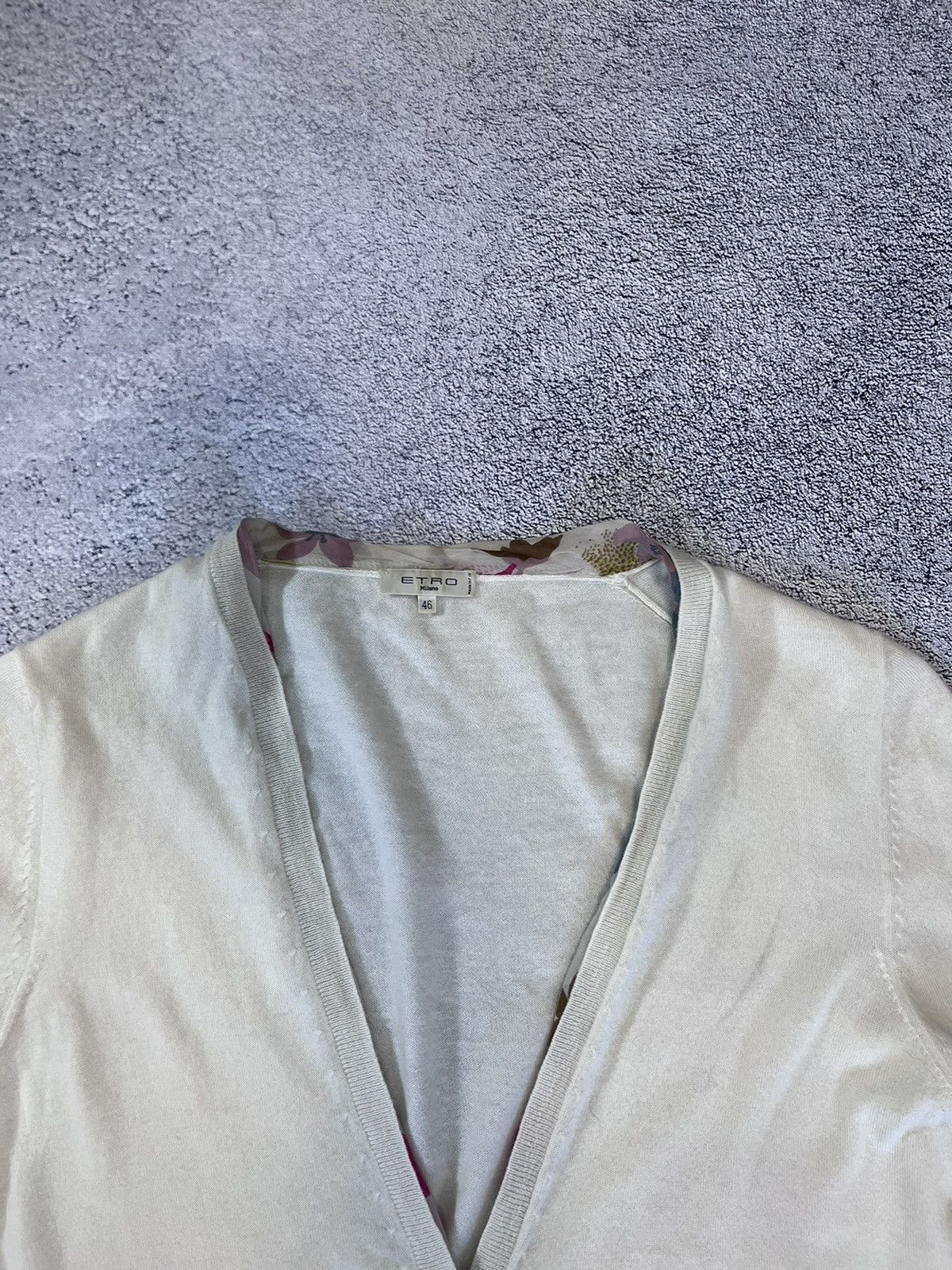 Etro Etro Milano Women Sweater V-Neck Jumper Cashmere Silk Size L / US 10 / IT 46 - 2 Thumbnail