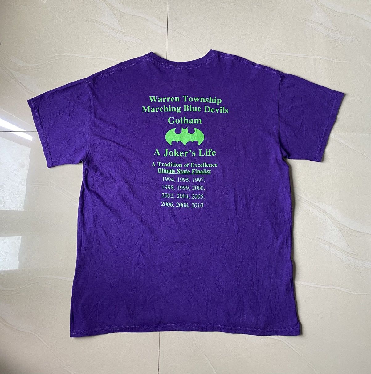 DC Comics × Vintage Vintage Joker's Life 1994-2010 Tshirt Size US L / EU 52-54 / 3 - 1 Thumbnail