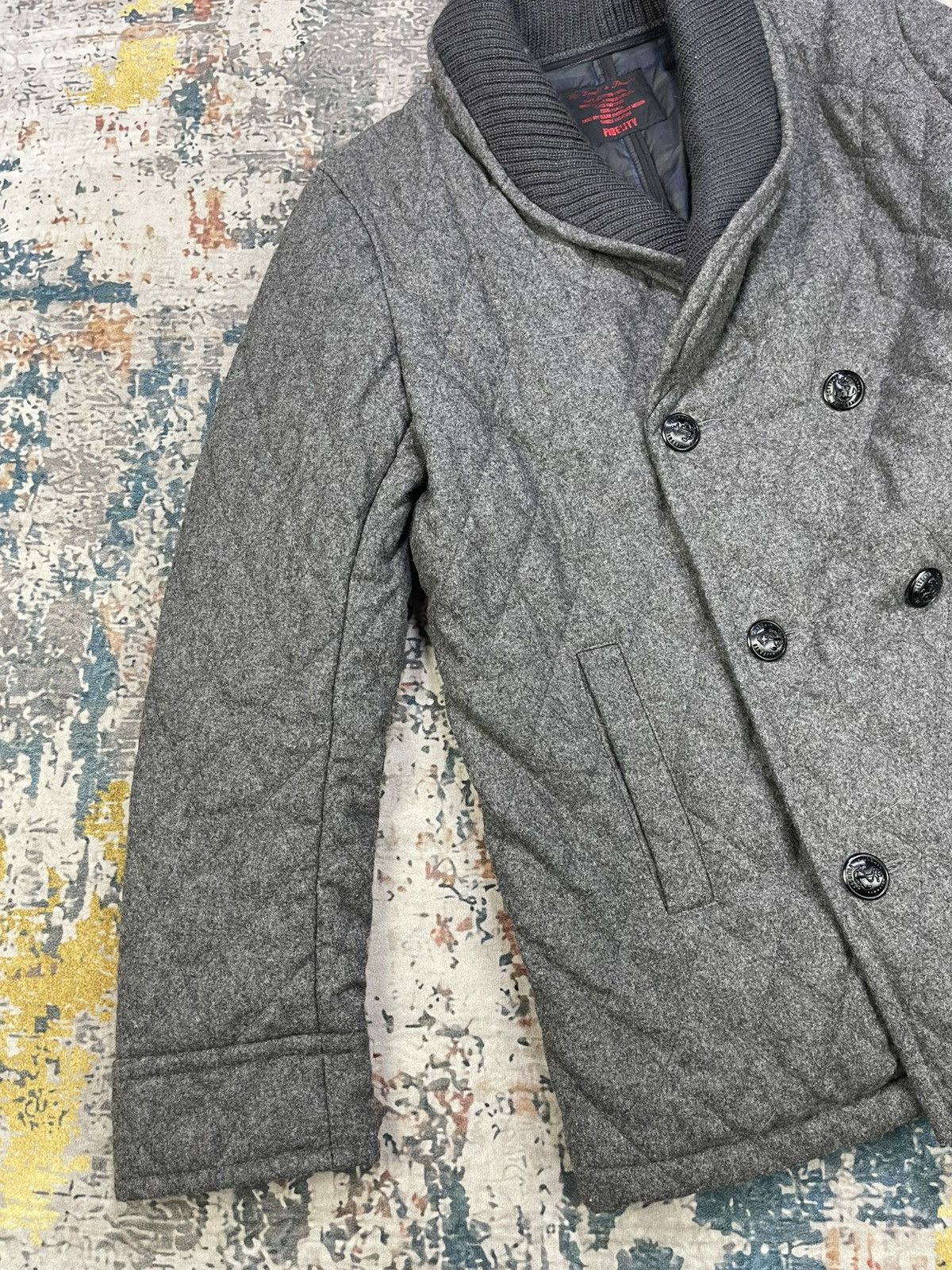 Fidelity Fidelity Shawl Lapel Quilted Issue Peacoat Size US S / EU 44-46 / 1 - 6 Thumbnail