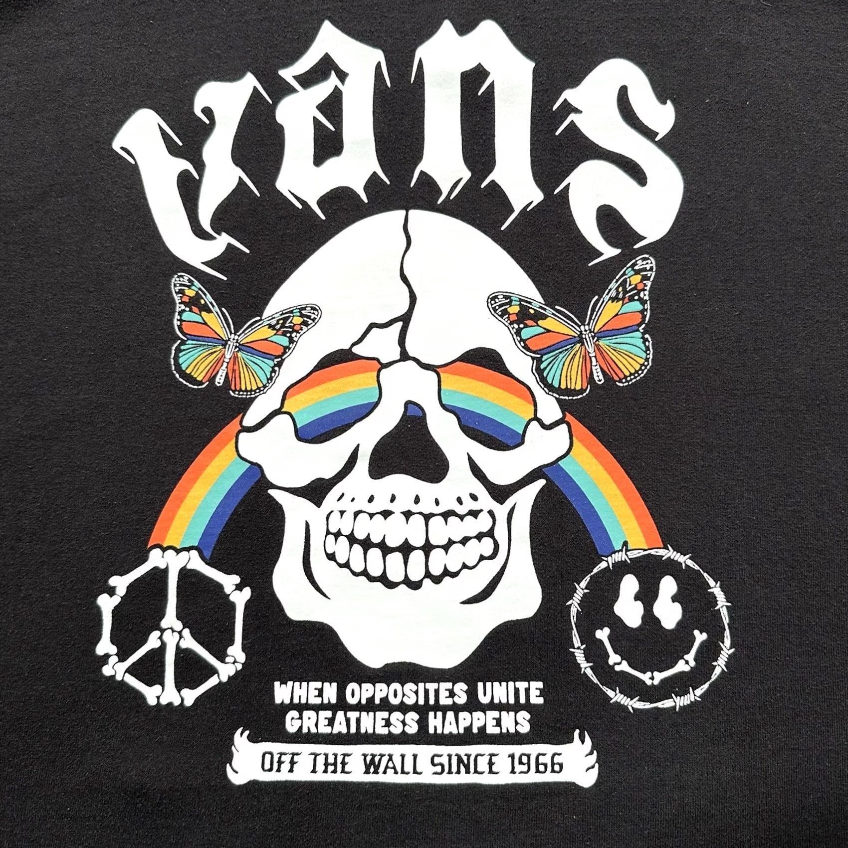 Vans VANS Hoodie Mens XL Black Dark Times Skull Pullover Hooded Women's? Size US XL / EU 56 / 4 - 5 Thumbnail