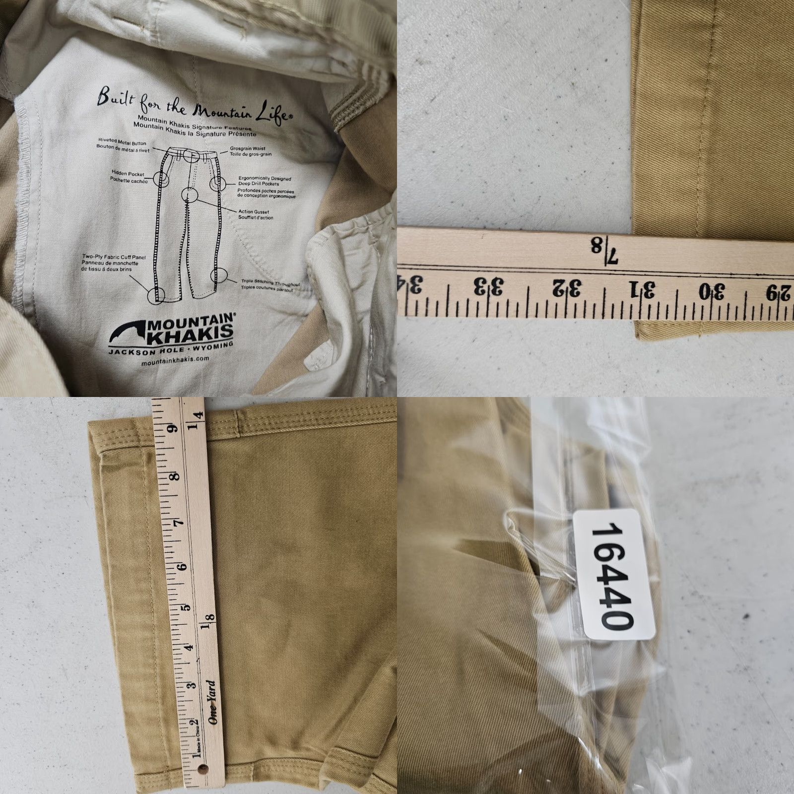 Mountain Khakis Mountain Khakis Pants Mens 30x31 Chino Flat Front Belt Loops Pockets Regular Cotton Brown | Work Casual Outdoor Size US 30 / EU 46 - 9 Thumbnail