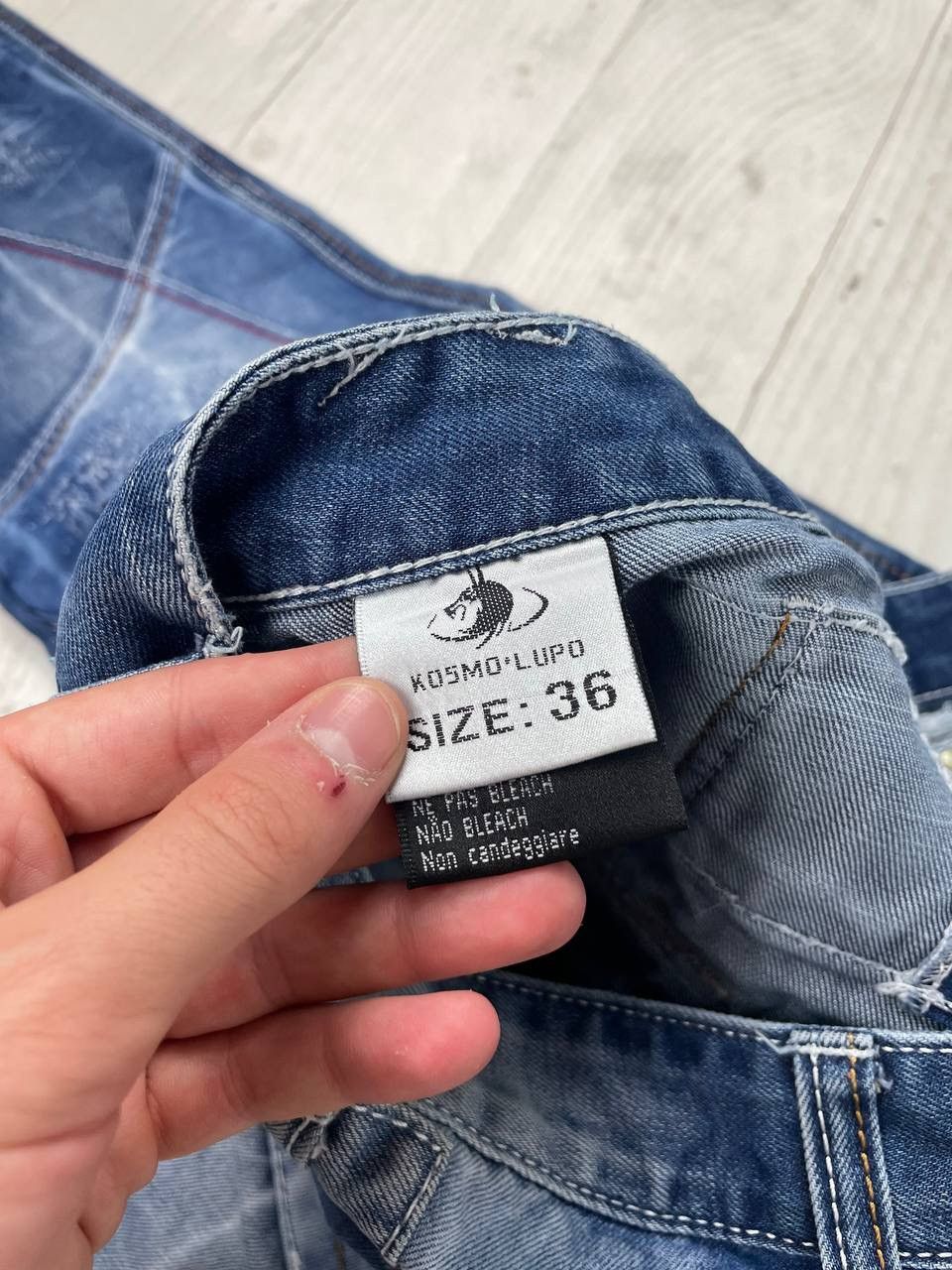 Japanese Brand Kosmo Lupo Denim Jeans Patchwork Multipockets Y2K Size US 36 / EU 52 - 11 Thumbnail