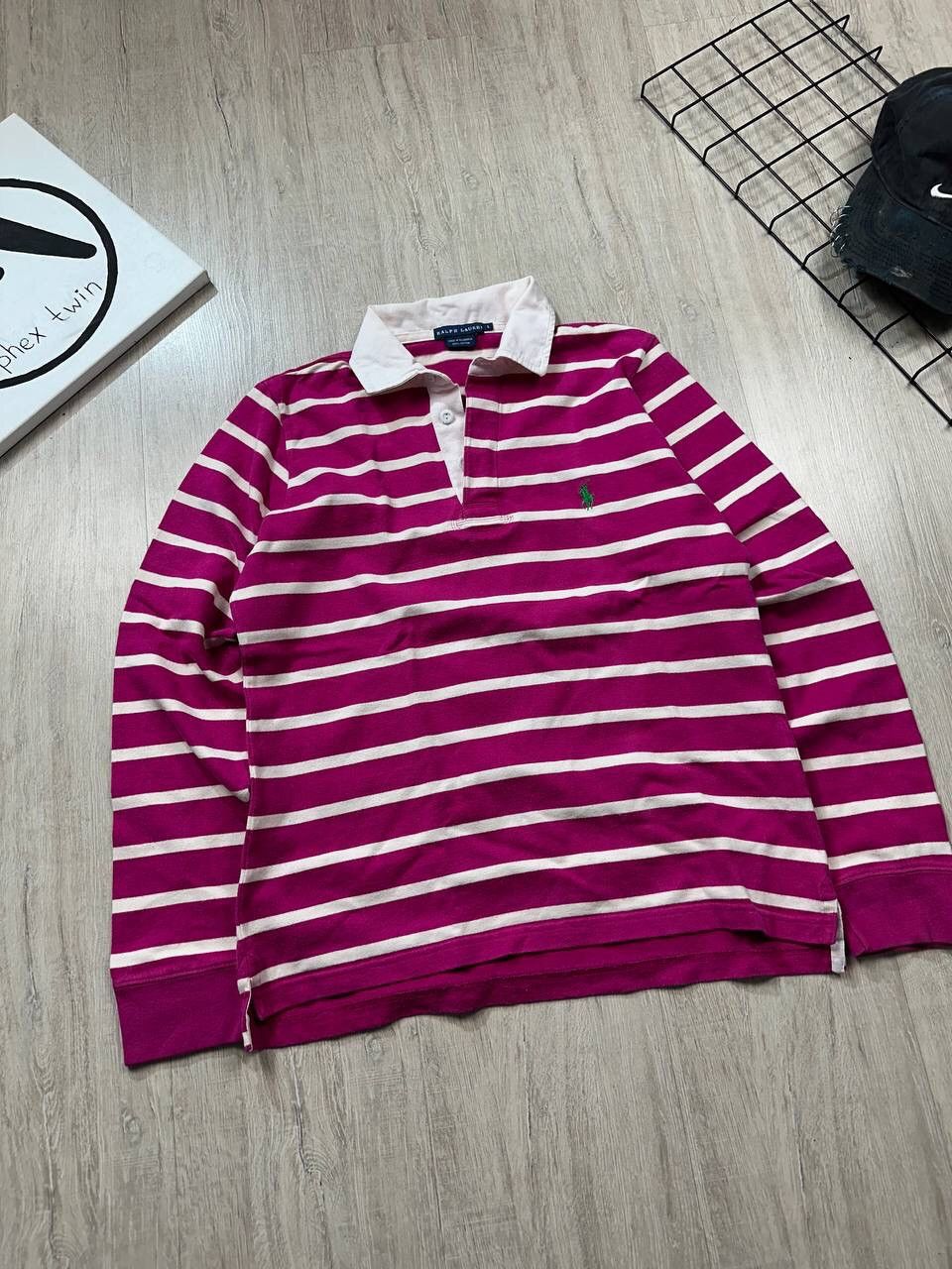 Japanese Brand × Polo Ralph Lauren × Vintage Vintage Polo Ralph Lauren Y2K Rugby long sleeve Size L / US 10 / IT 46 - 2 Thumbnail