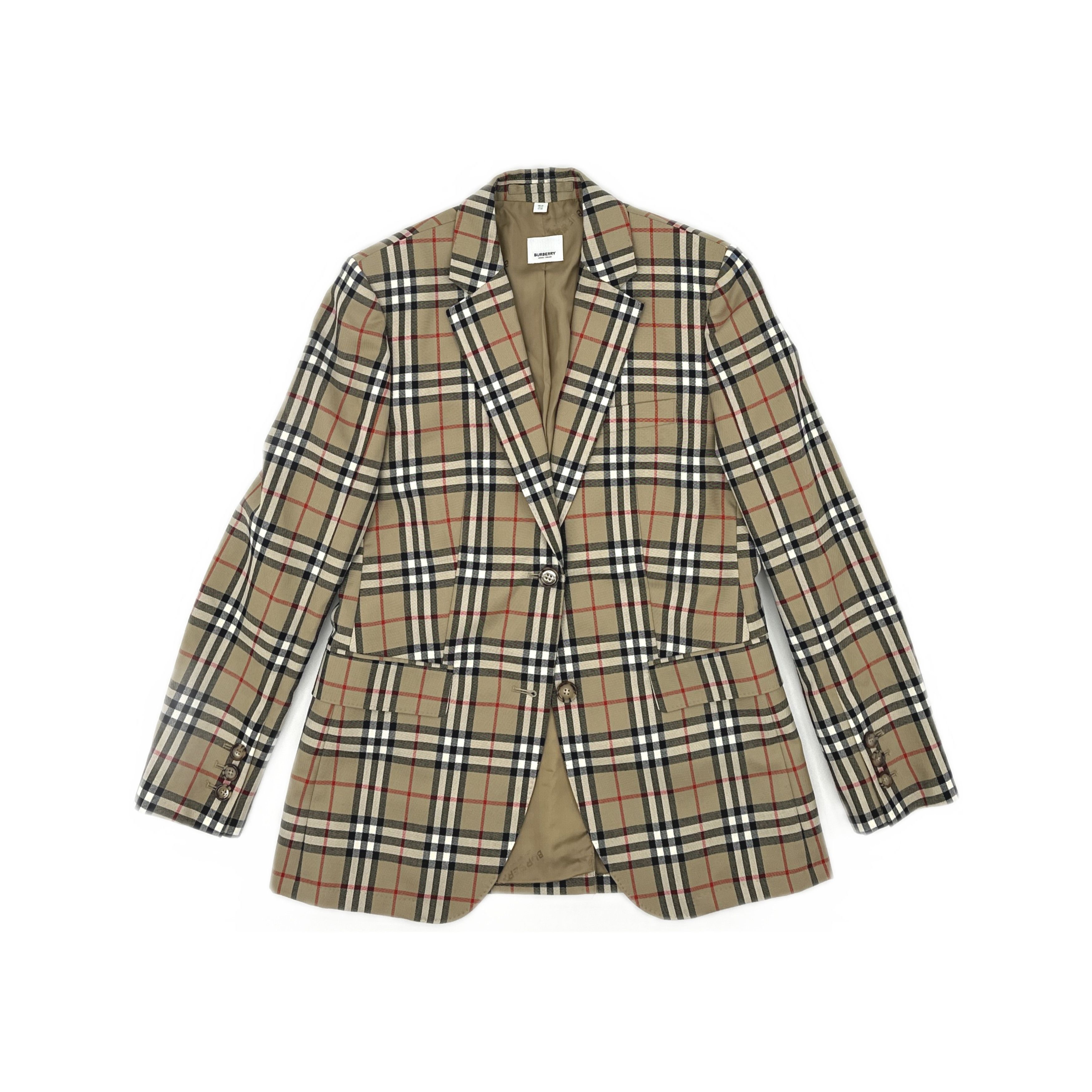 Burberry Burberry Check Wool Blazer Size 10 Size M / US 6-8 / IT 42-44 - 1 Thumbnail