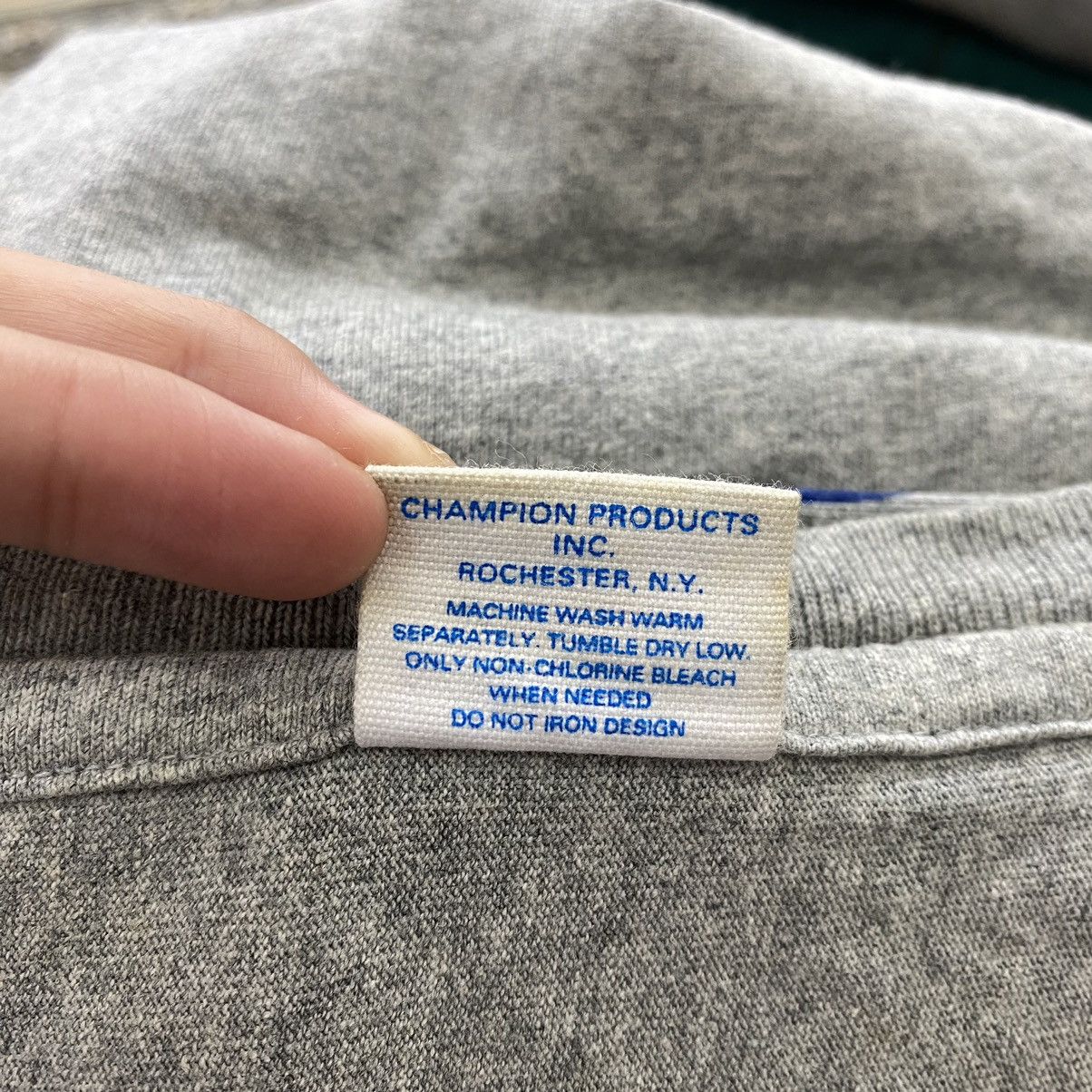 Champion CHAMPION Sportswear Brand Print On Sleeve Grey Long Sleeve Size L / US 10 / IT 46 - 4 Thumbnail