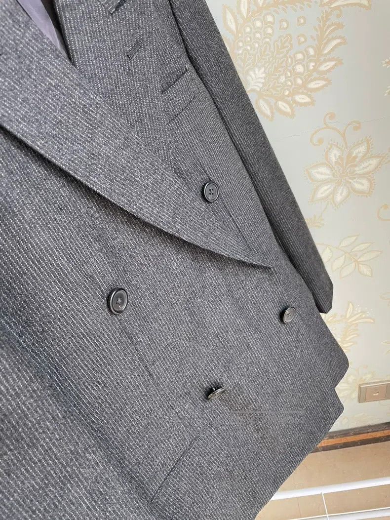 Yohji Yamamoto Yohji Yamamoto size s Dark grey blazer Size 38S - 4 Thumbnail