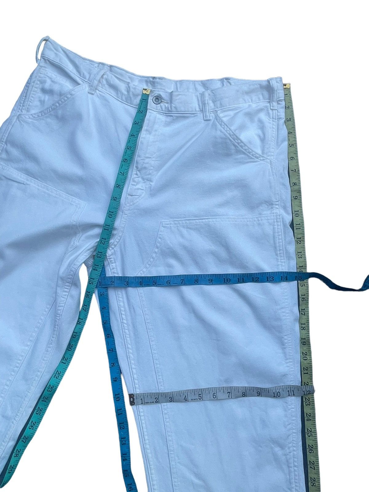 Japanese Brand Uniqlo White Carpenter Denim Size US 40 / EU 56 - 13 Thumbnail